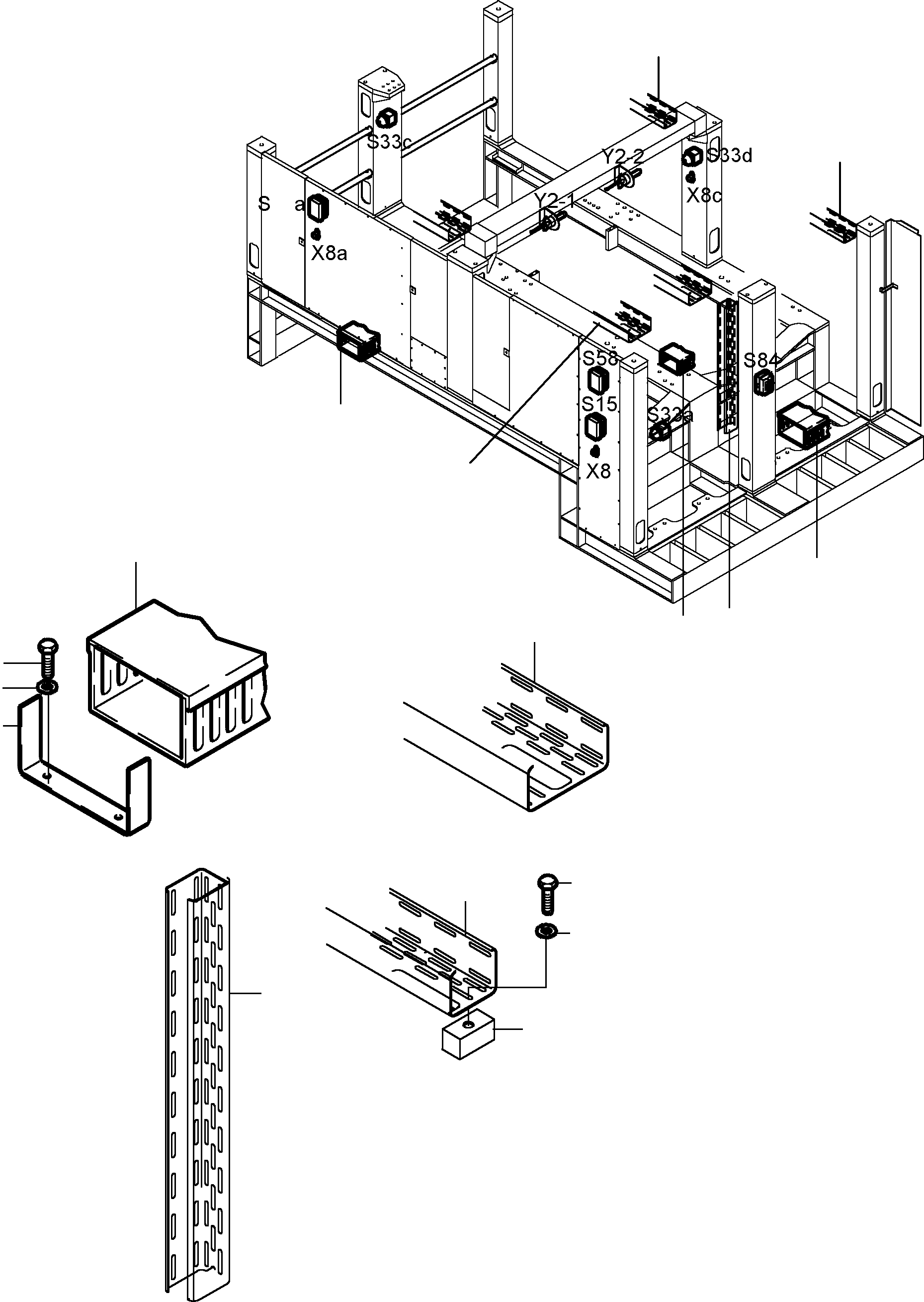 Komatsu parts book diagram for PC5500-6 S/N 15049: ELECTRIC EQUIPMENT