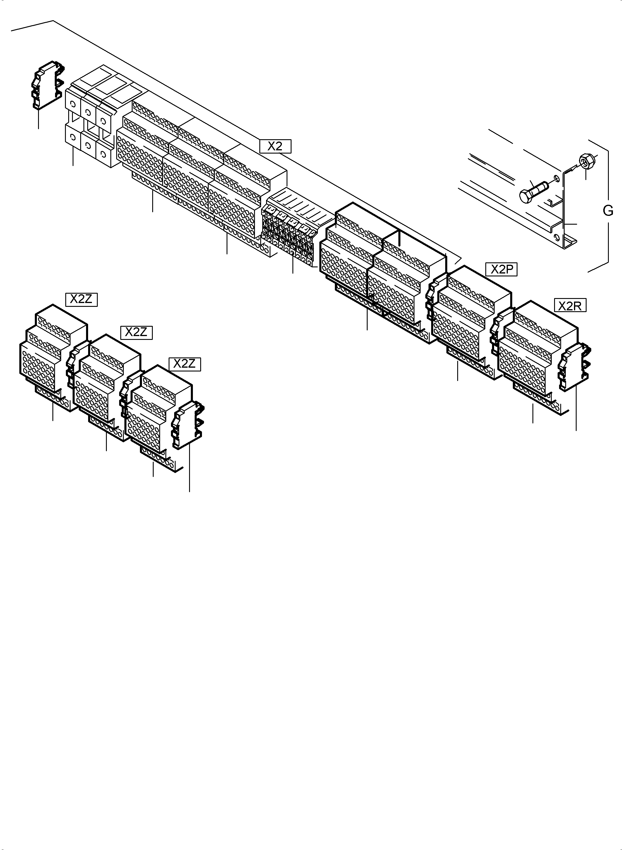 Komatsu parts book diagram for PC5500-6 S/N 15049: SWITCH FRAMING X2