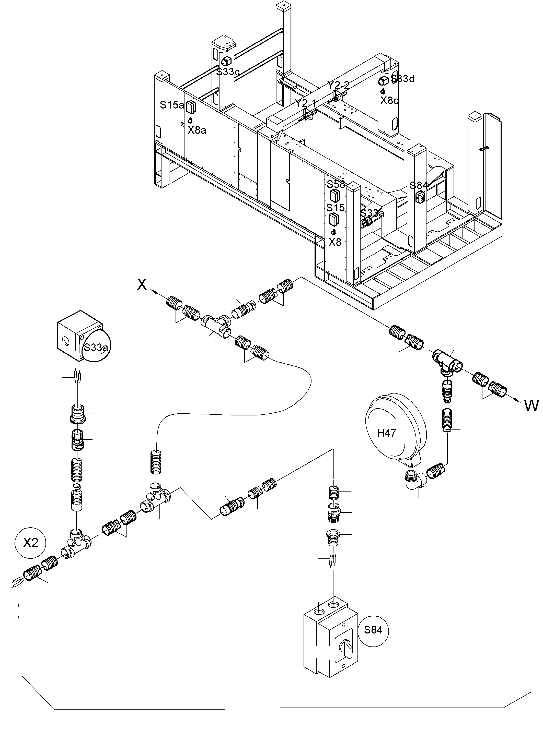 Komatsu parts book diagram for PC5500-6 S/N 15049: LIGHTING EQUIPMENT