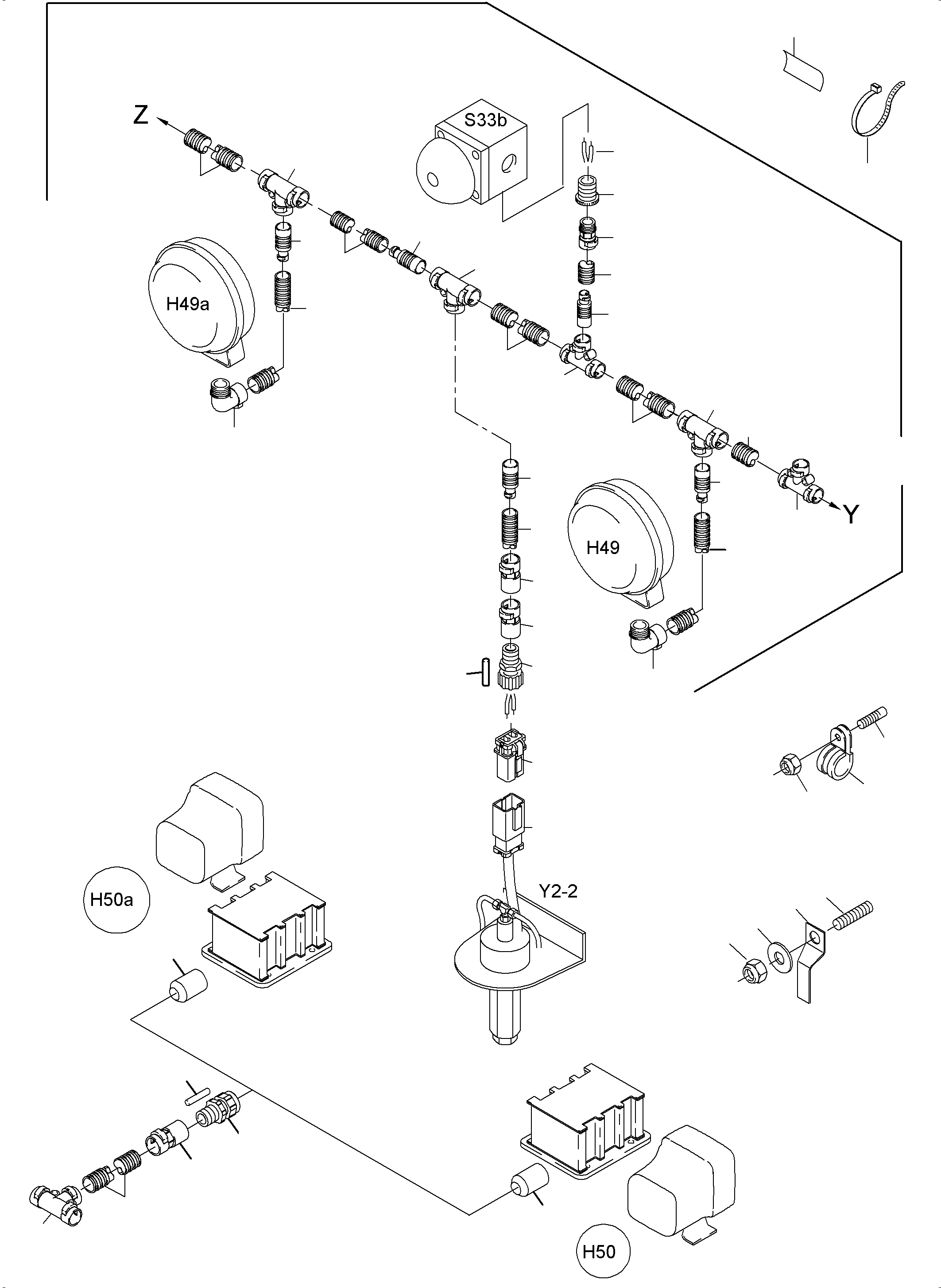 Komatsu parts book diagram for PC5500-6 S/N 15049: LIGHTING EQUIPMENT