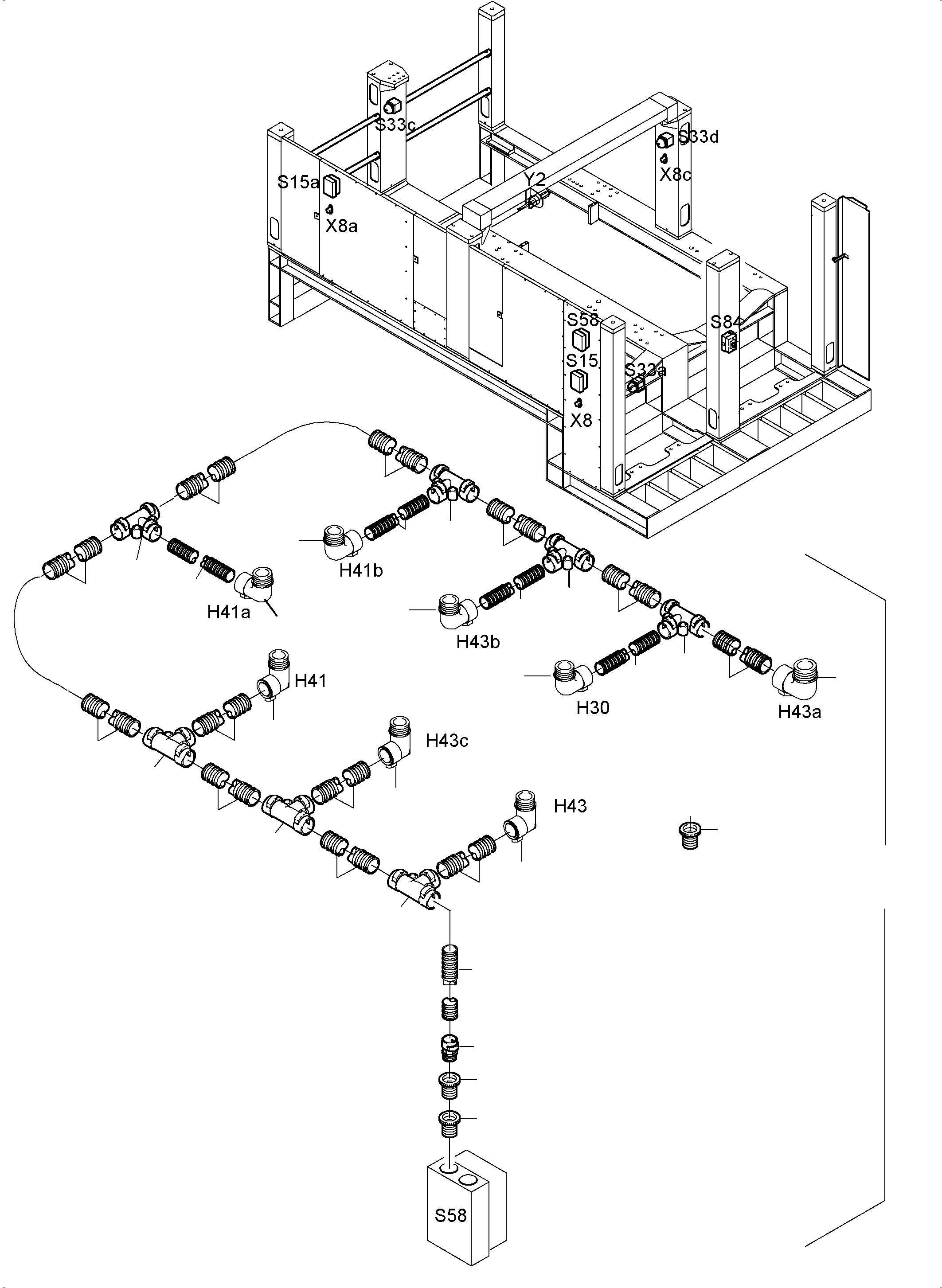 Komatsu parts book diagram for PC5500-6 S/N 15049: LIGHTING EQUIPMENT