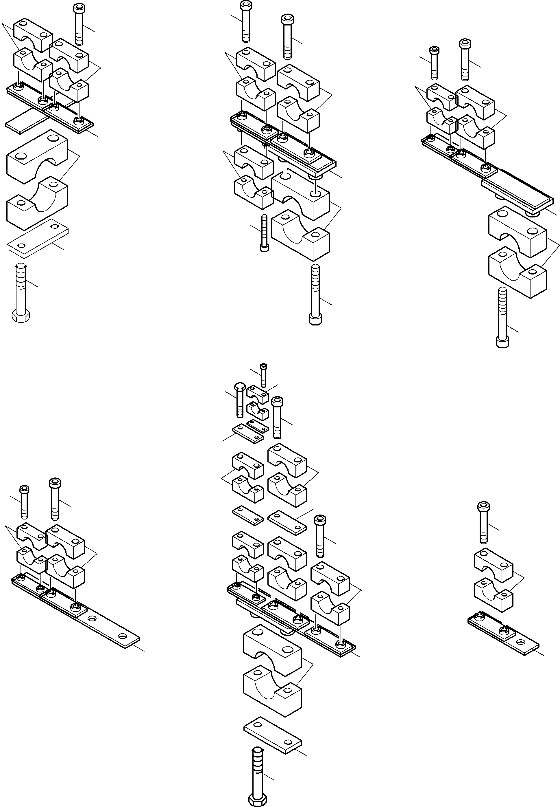 Komatsu parts book diagram for PC5500-6 S/N 15049: LUBE STATION ARR.