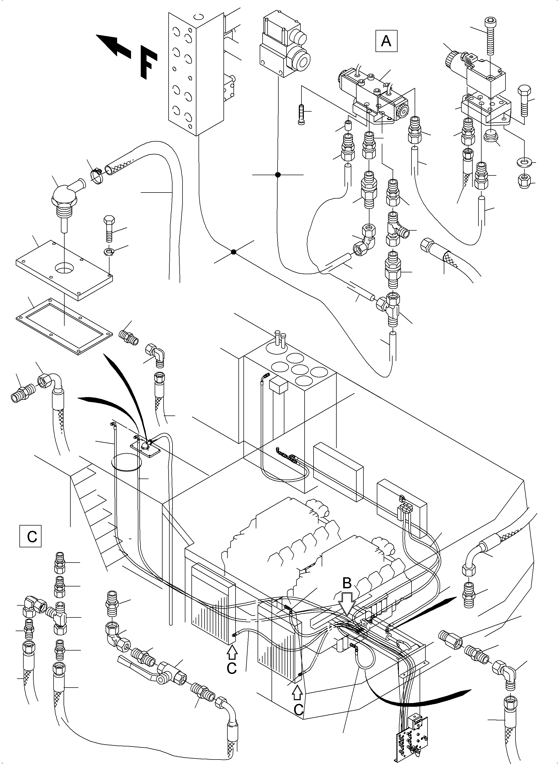 Komatsu parts book diagram for PC5500-6 S/N 15049: REFUELING EQUIPMENT