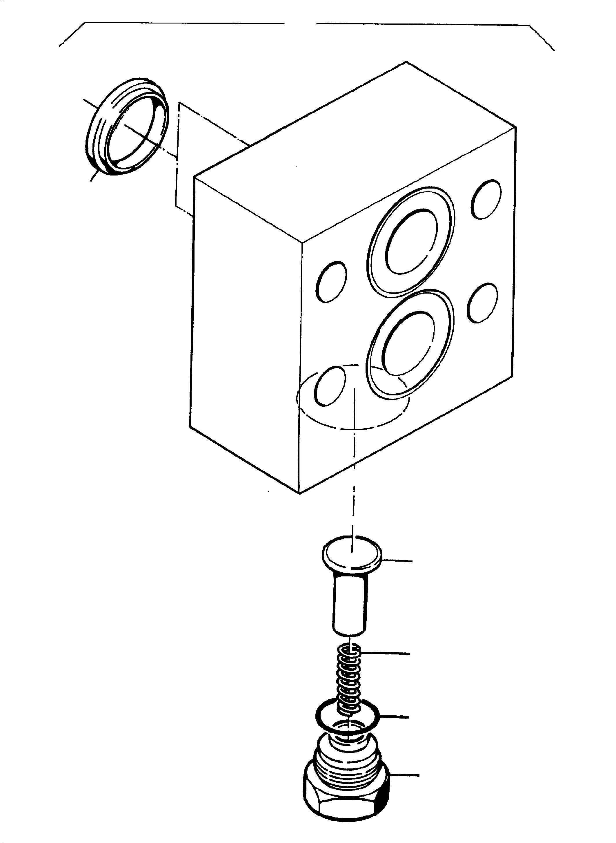 Komatsu parts book diagram for PC5500-6 S/N 15056: ANTICAVITATION VALVE