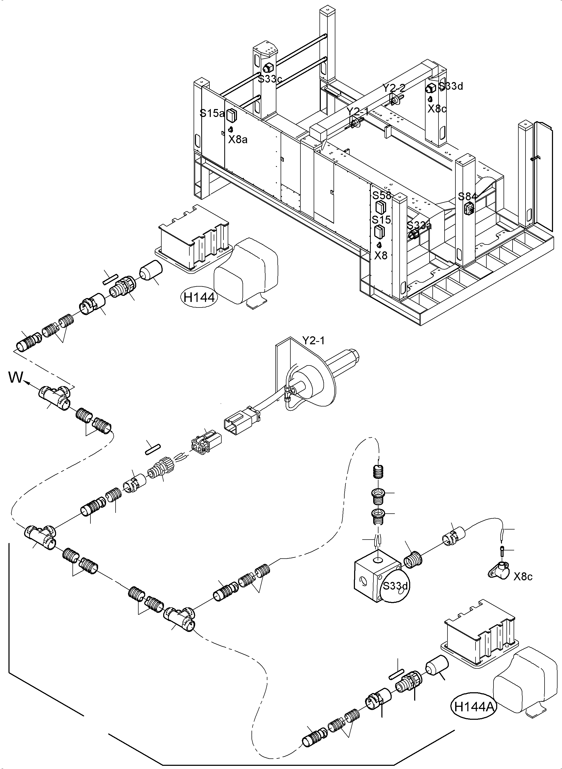 Komatsu parts book diagram for PC5500-6 S/N 15056: LIGHTING EQUIPMENT