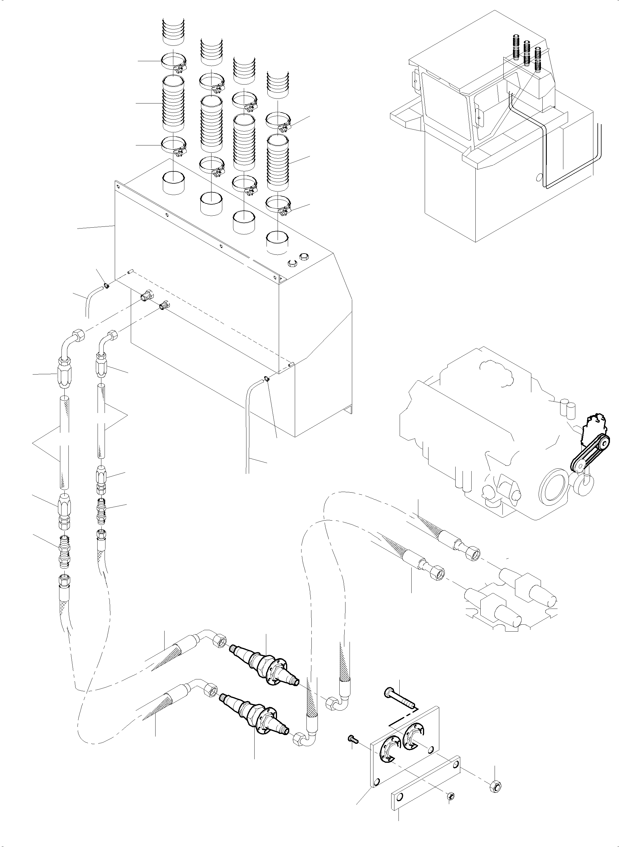 Komatsu parts book diagram for PC5500-6 S/N 15056: AIR CONDITION ARR.