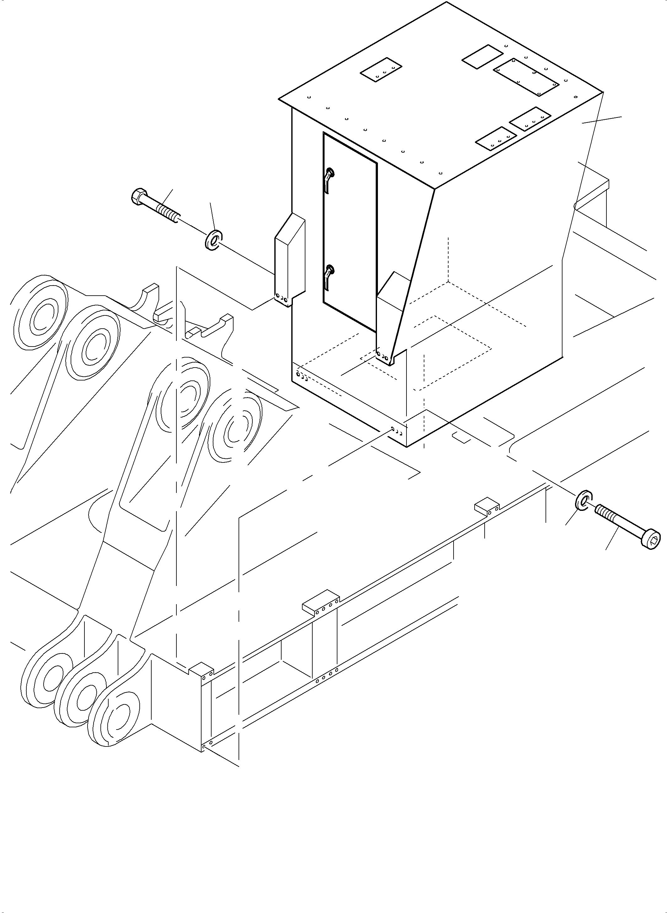 Komatsu parts book diagram for PC5500-6 S/N 15056: CAB SUPPORT ARR.