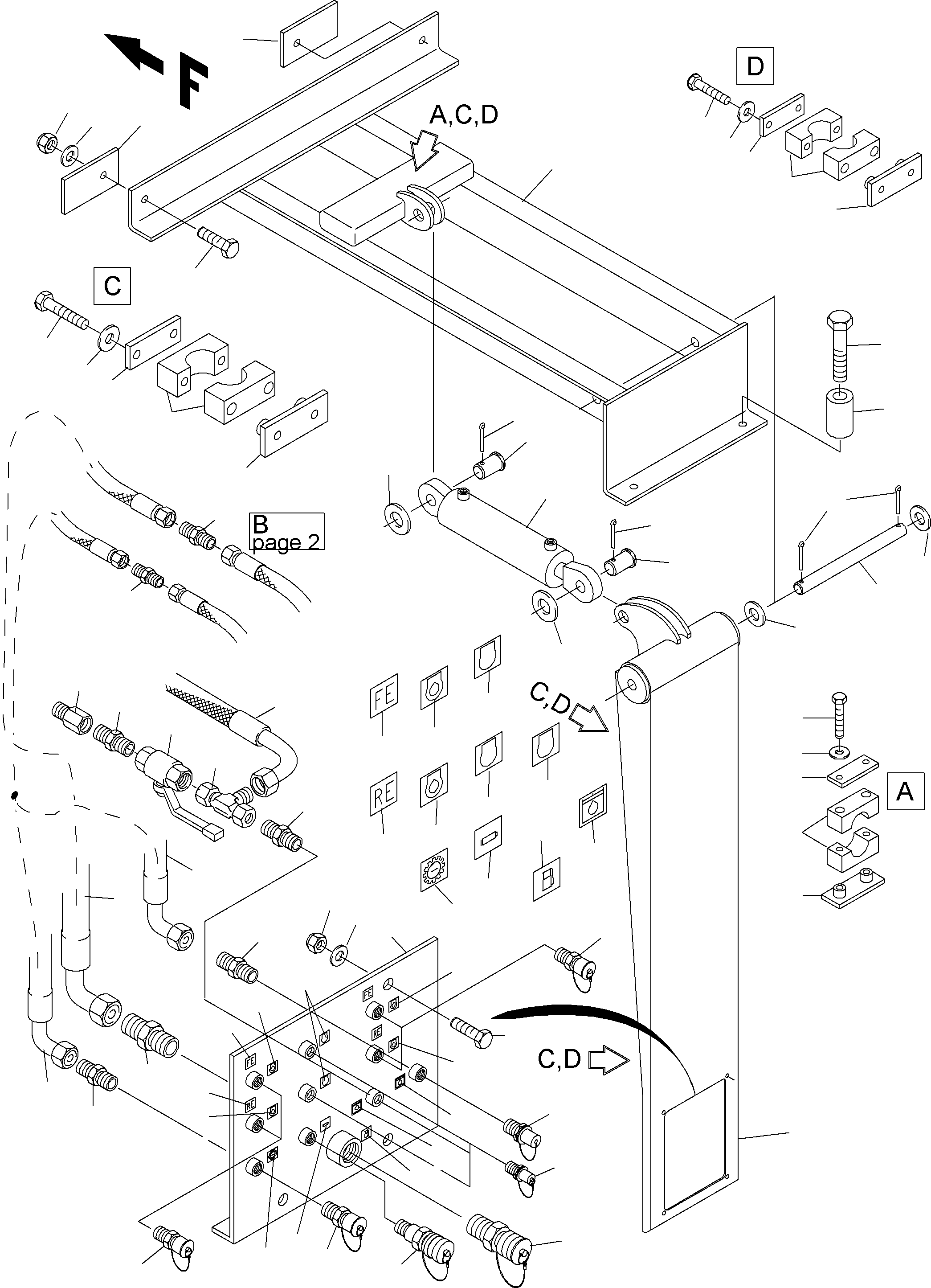 Komatsu parts book diagram for PC5500-6 S/N 15056: REFUELING EQUIPMENT