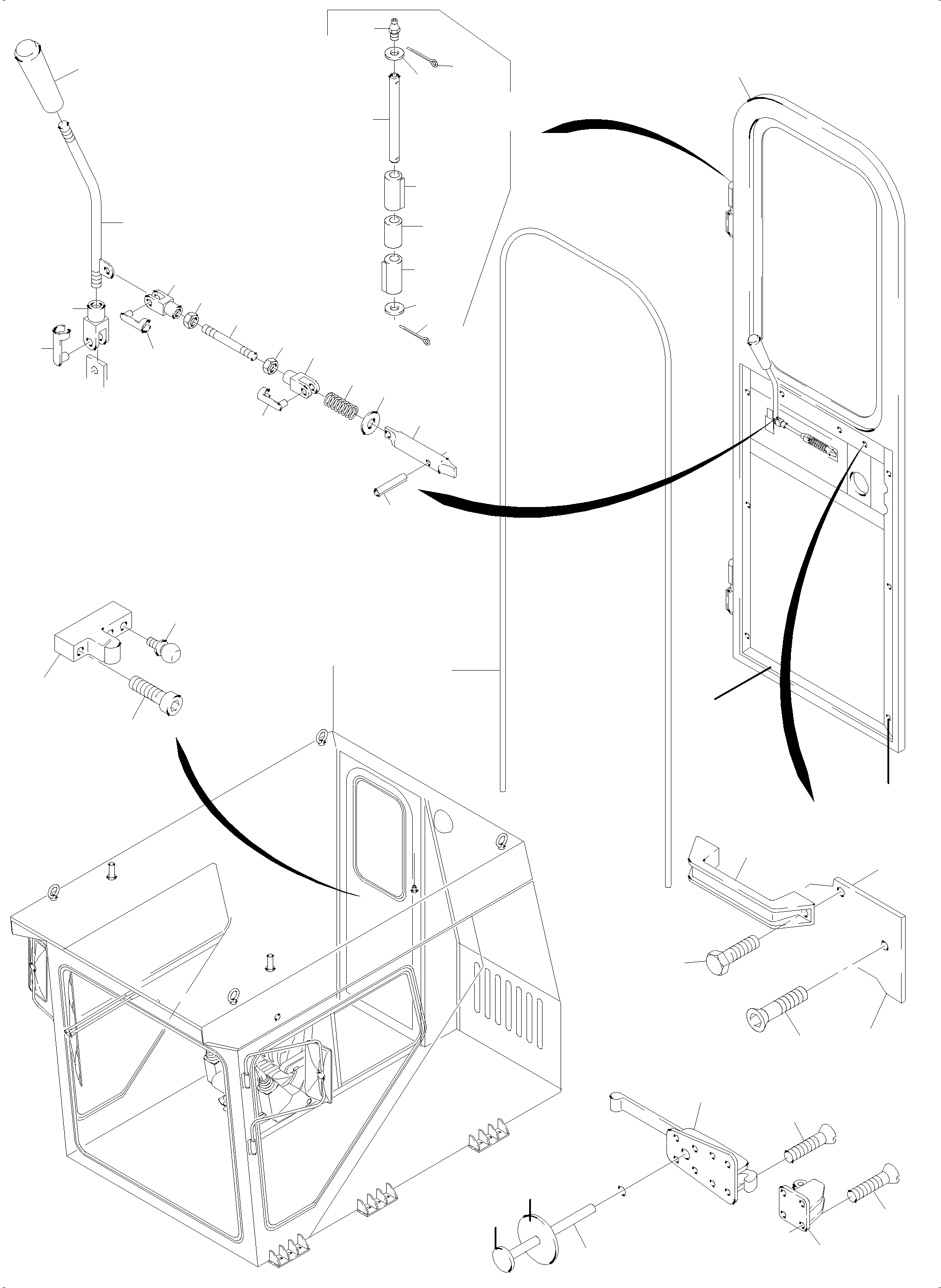 Komatsu parts book diagram for PC5500-6 S/N 15056: OPERATOR'S CAB