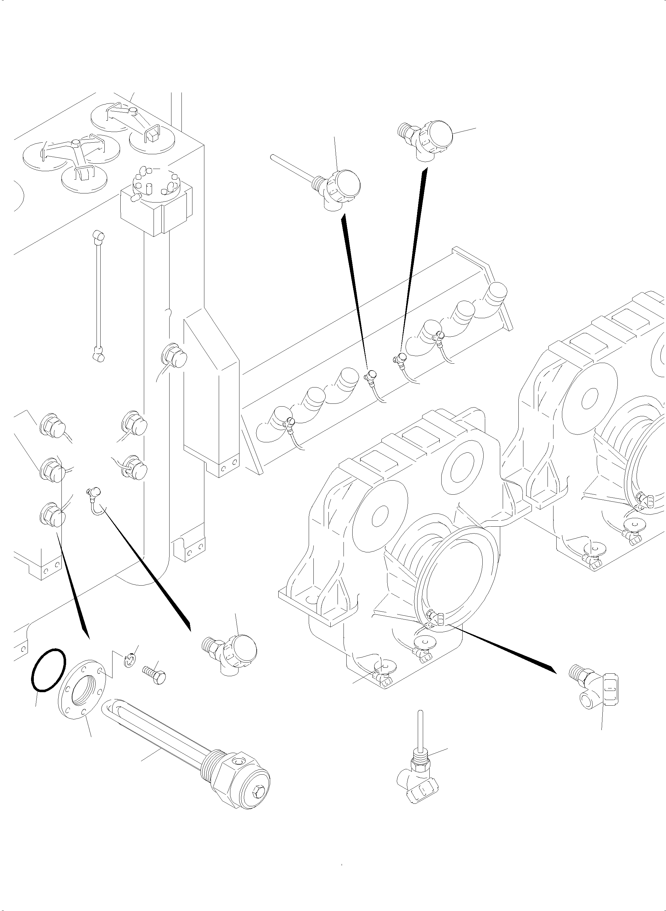 Komatsu parts book diagram for PC5500-6 S/N 15056: TEMPERATURE CONDITIONING