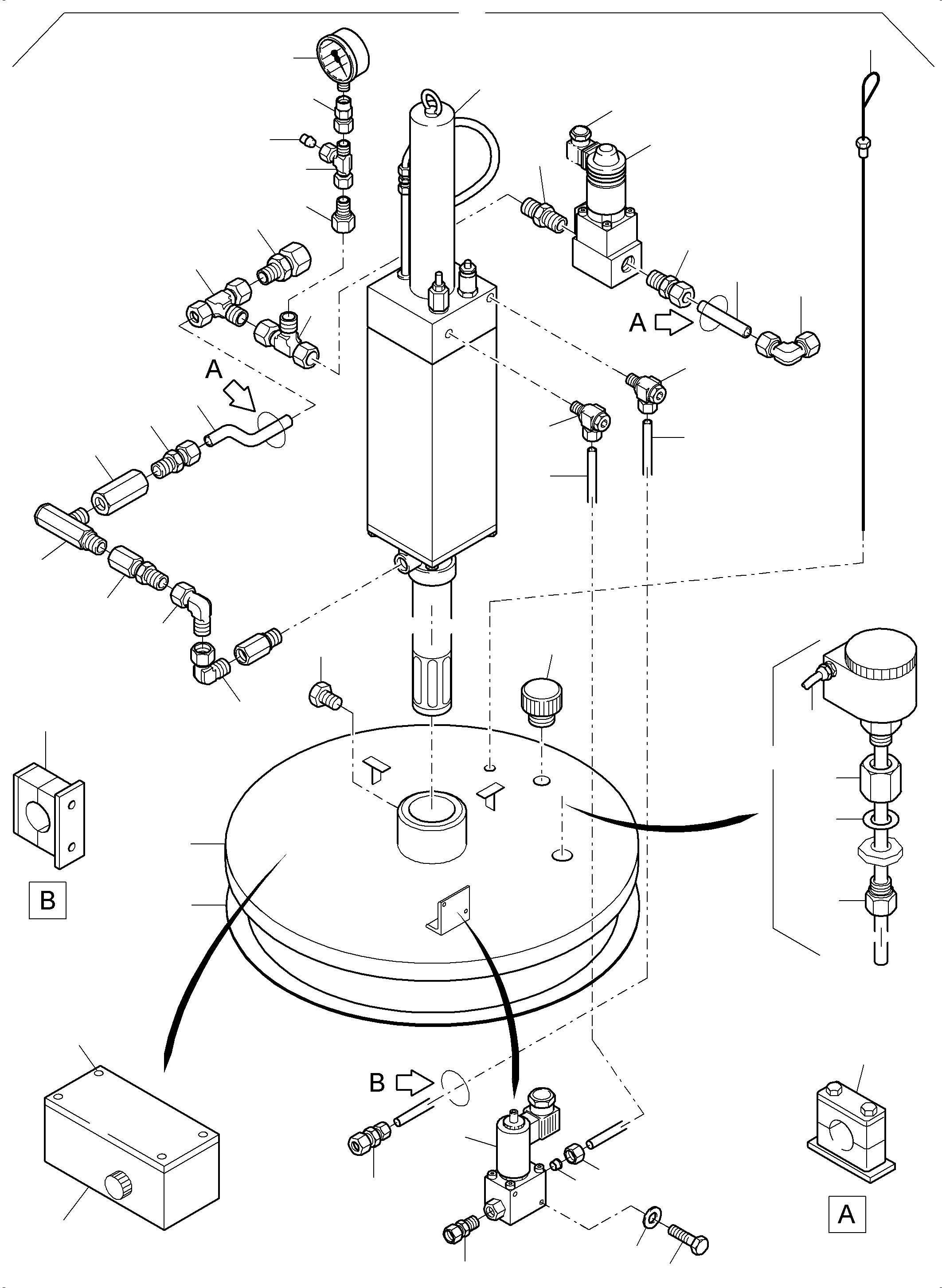 Excavators Mining Komatsu / PC5500-6 S/N 15057(g15057) / Lube Pump Station(991-0553e : 991-0553e)