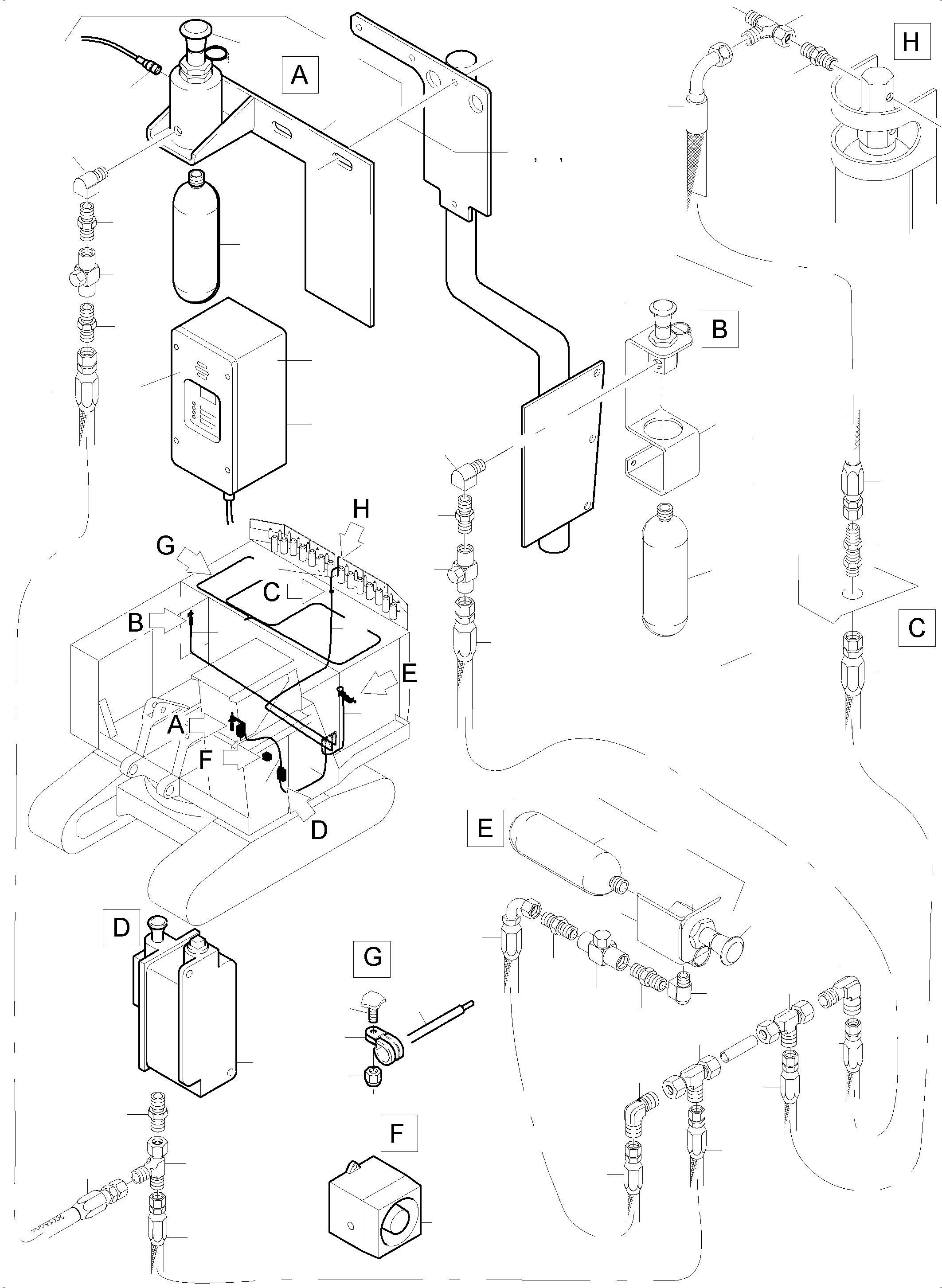 Excavators Mining Komatsu / PC5500-6 S/N 15058(g15058) / Actuating System, Hand Operated(515-2400e : 515-2400e)