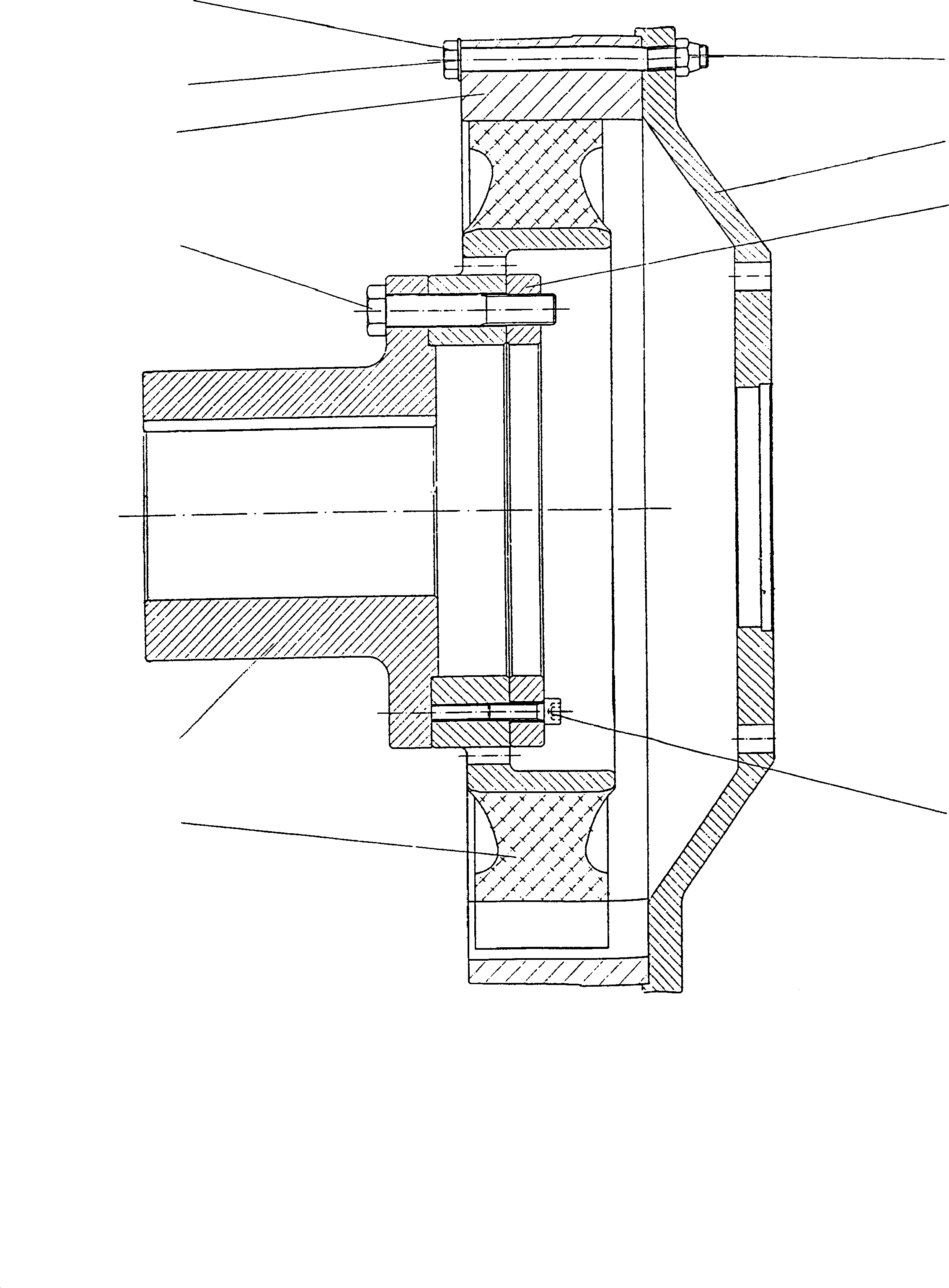 Komatsu parts book diagram for PC5500-6E S/N 15060: COUPLING