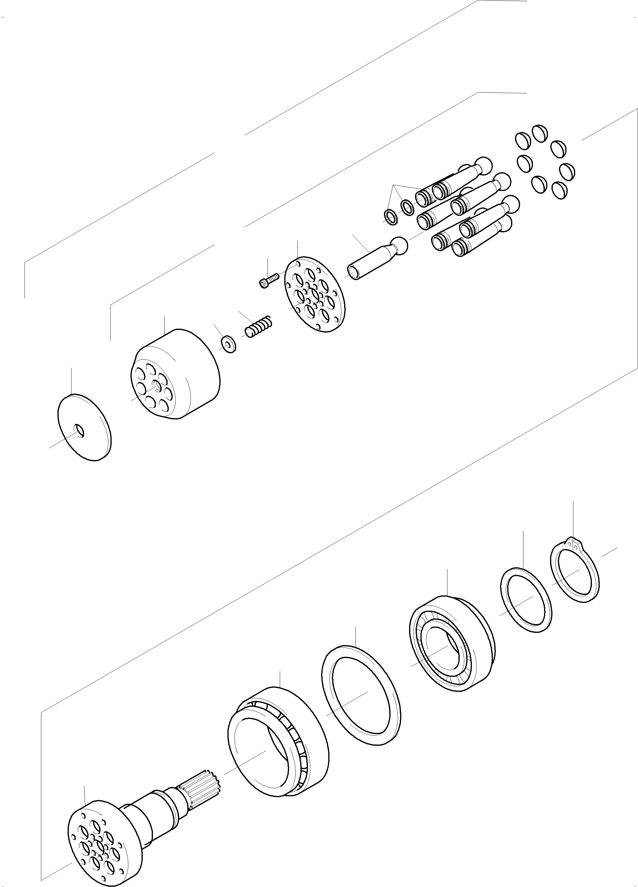 Komatsu parts book diagram for PC5500-6E S/N 15060: HYDR. PUMP