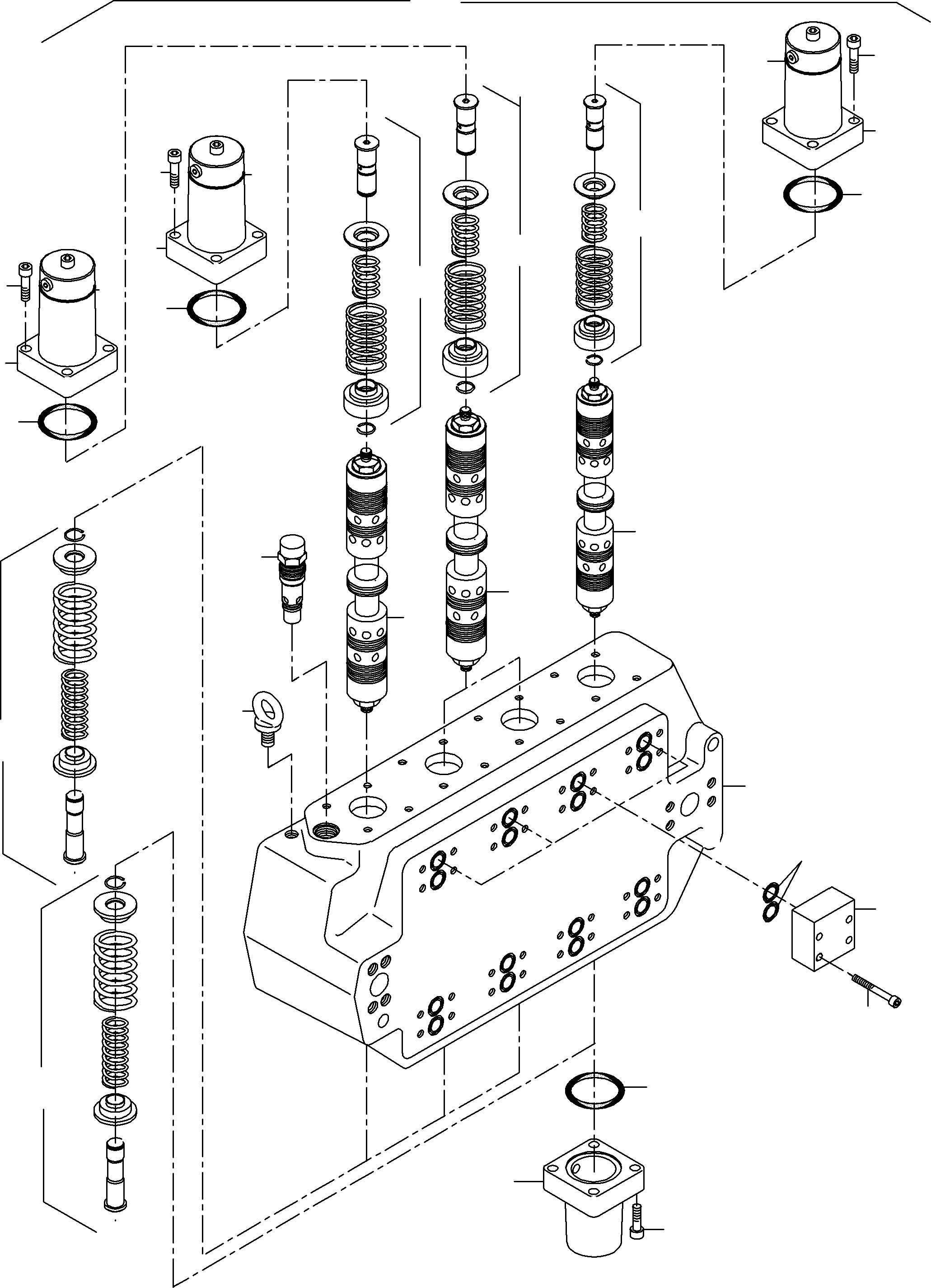 Komatsu parts book diagram for PC5500-6E S/N 15060: CONTROL BLOCK