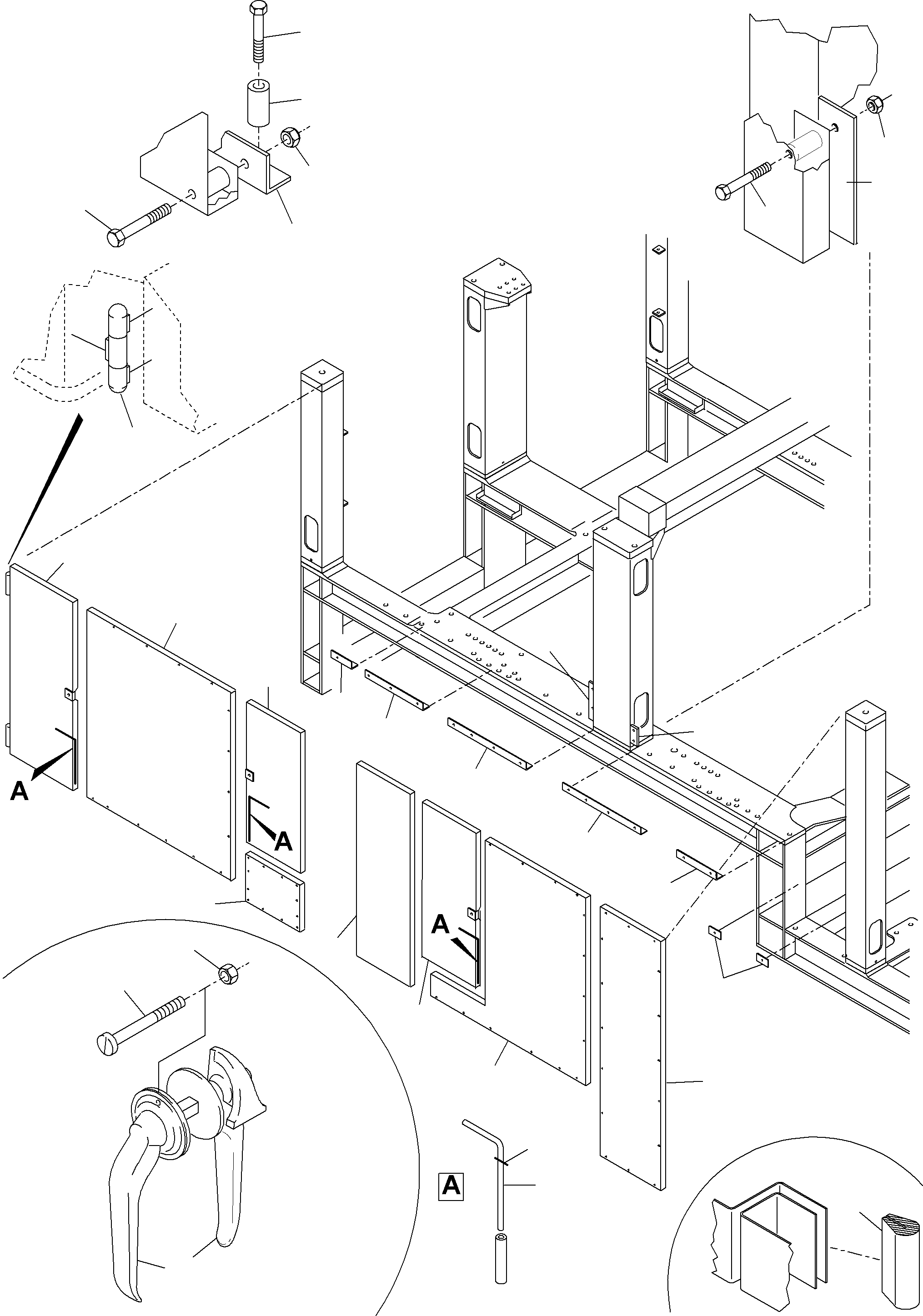 Komatsu parts book diagram for PC5500-6E S/N 15060: MACHINERY HOUSE
