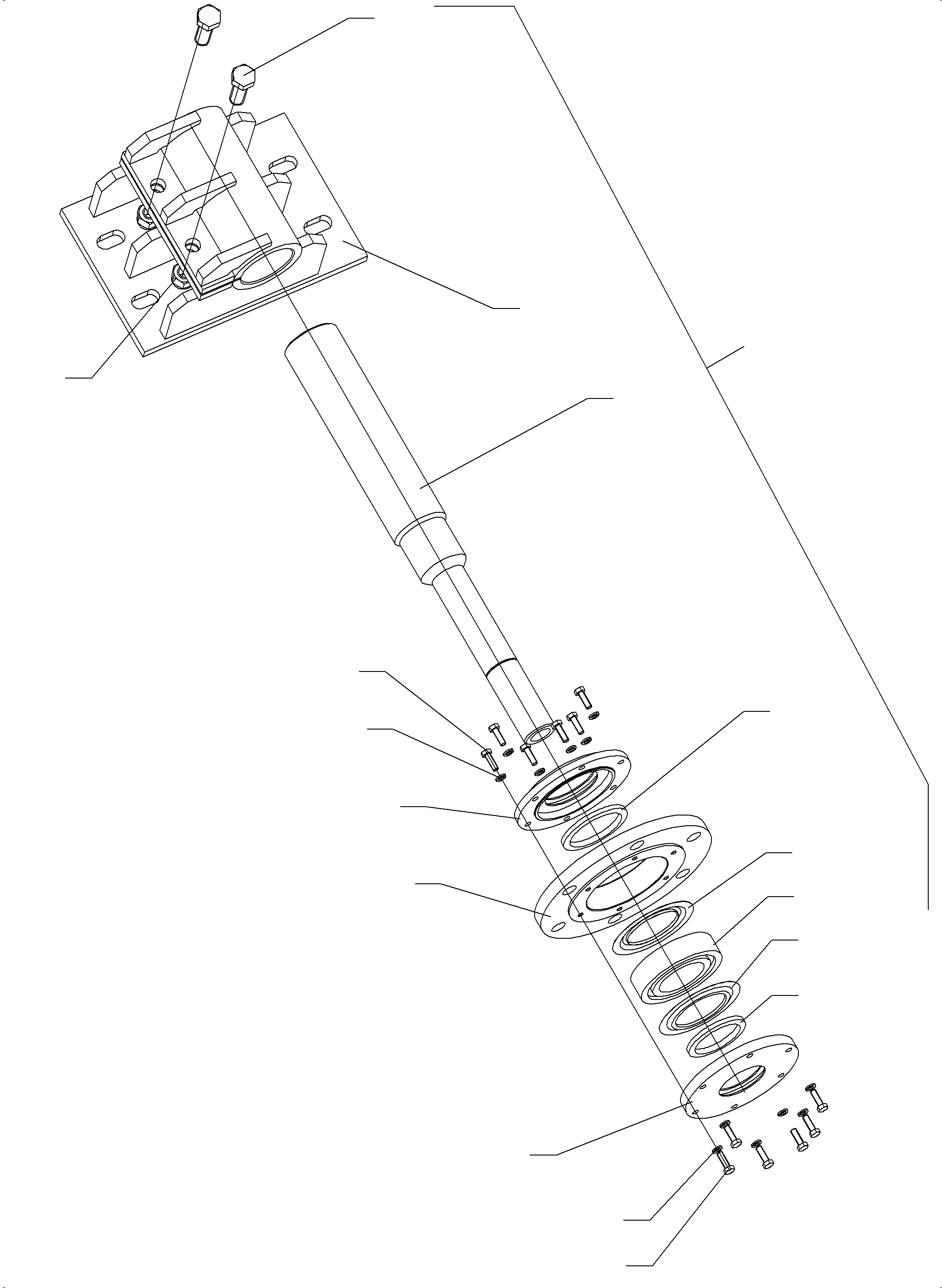 Komatsu parts book diagram for PC5500-6E S/N 15060: DRUM BEARING
