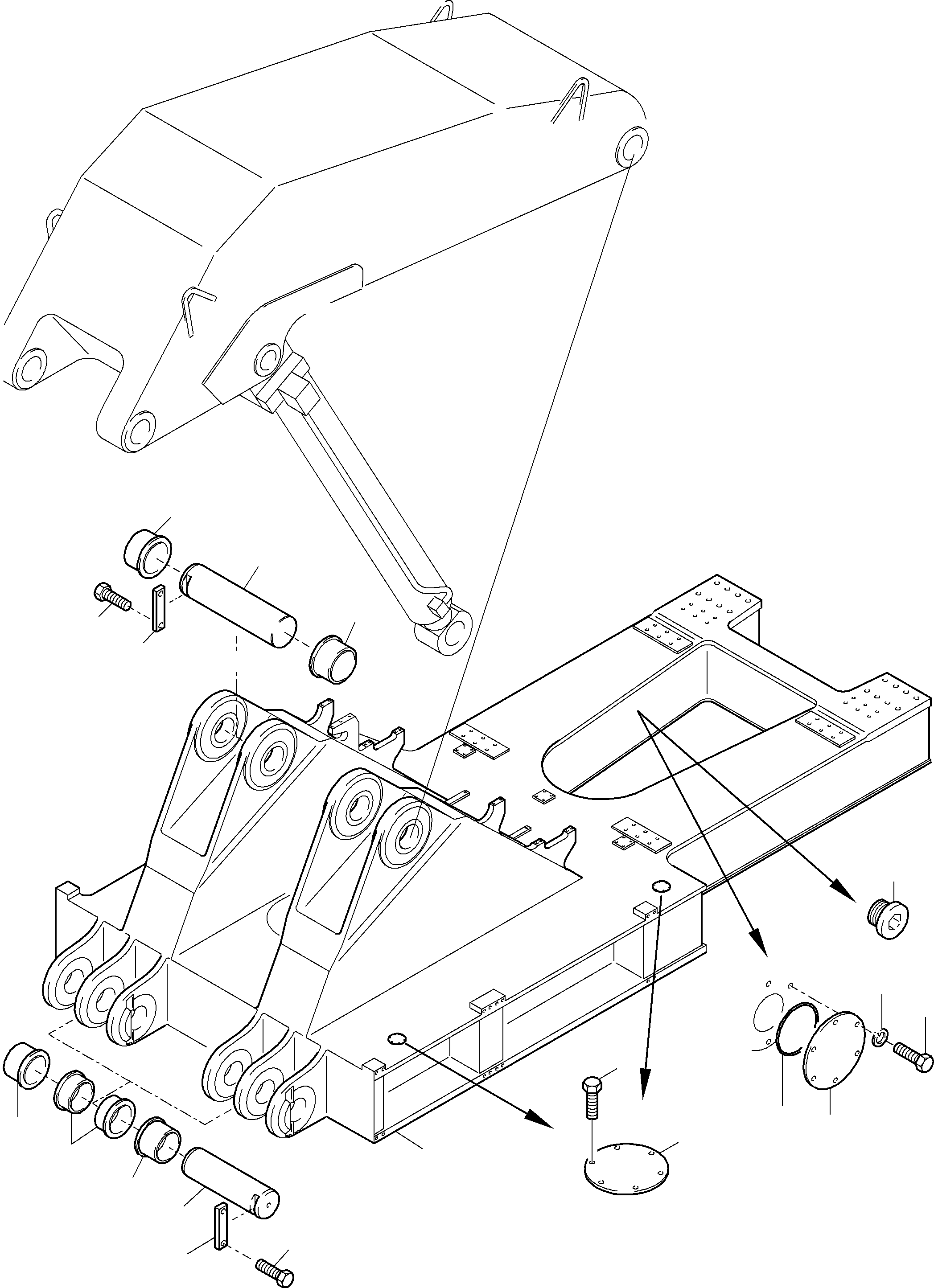 Komatsu parts book diagram for PC5500-6E S/N 15060: SUPERSTRUCTURE PLATFORM