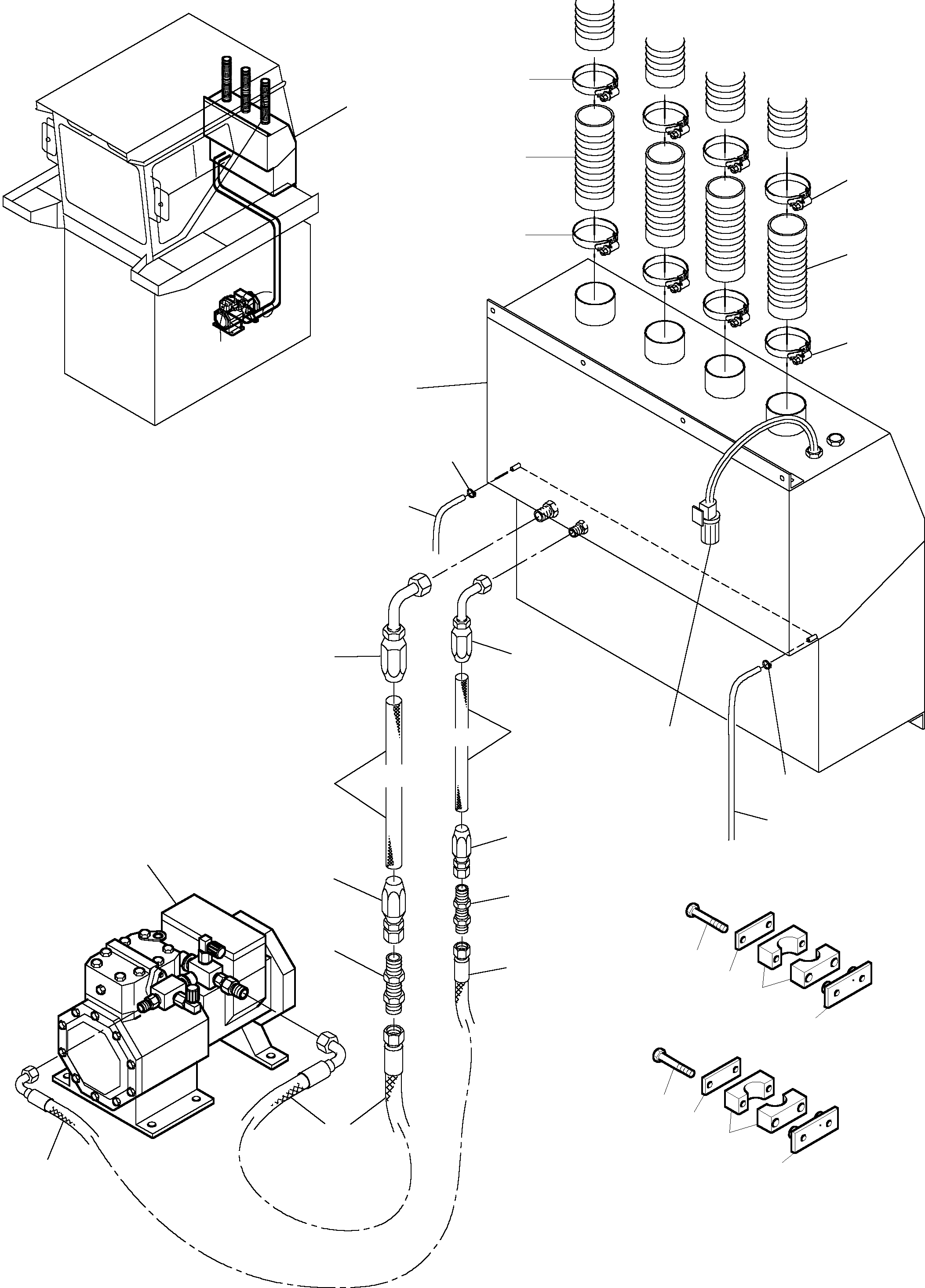 Komatsu parts book diagram for PC5500-6E S/N 15060: AIR CONDITION ARR.