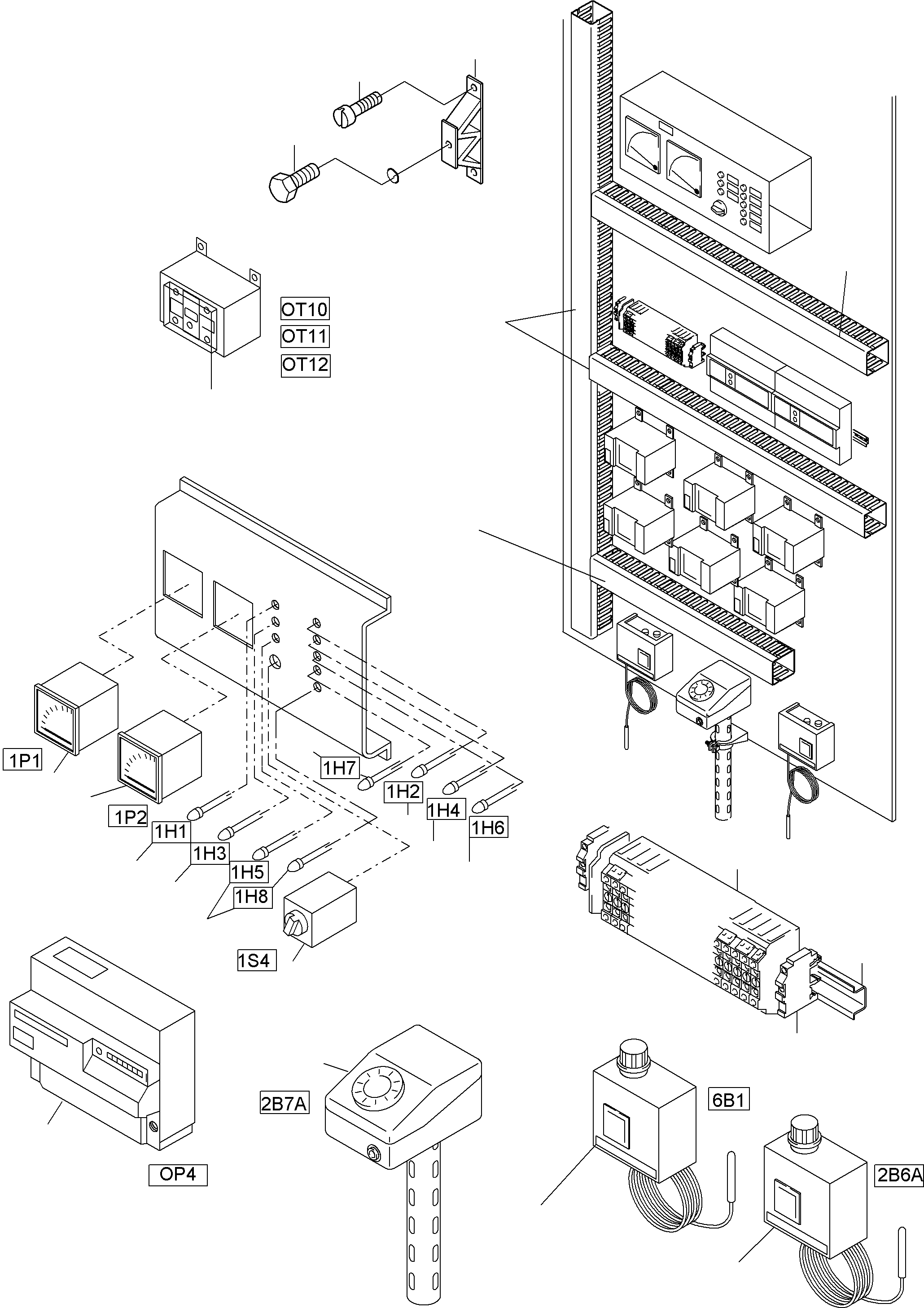 Komatsu parts book diagram for PC5500-6E S/N 15060: MOUNTING PLATE - SENSOR