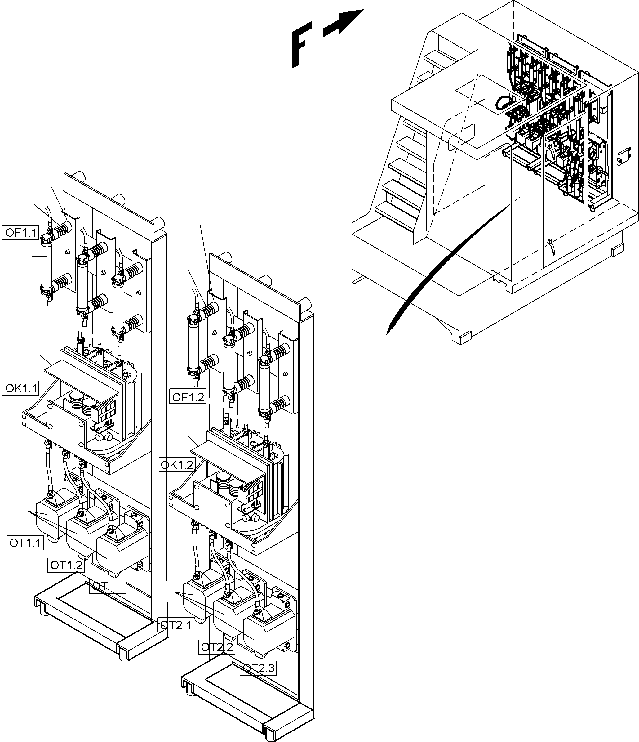Komatsu parts book diagram for PC5500-6E S/N 15060: SWITCH CABINET