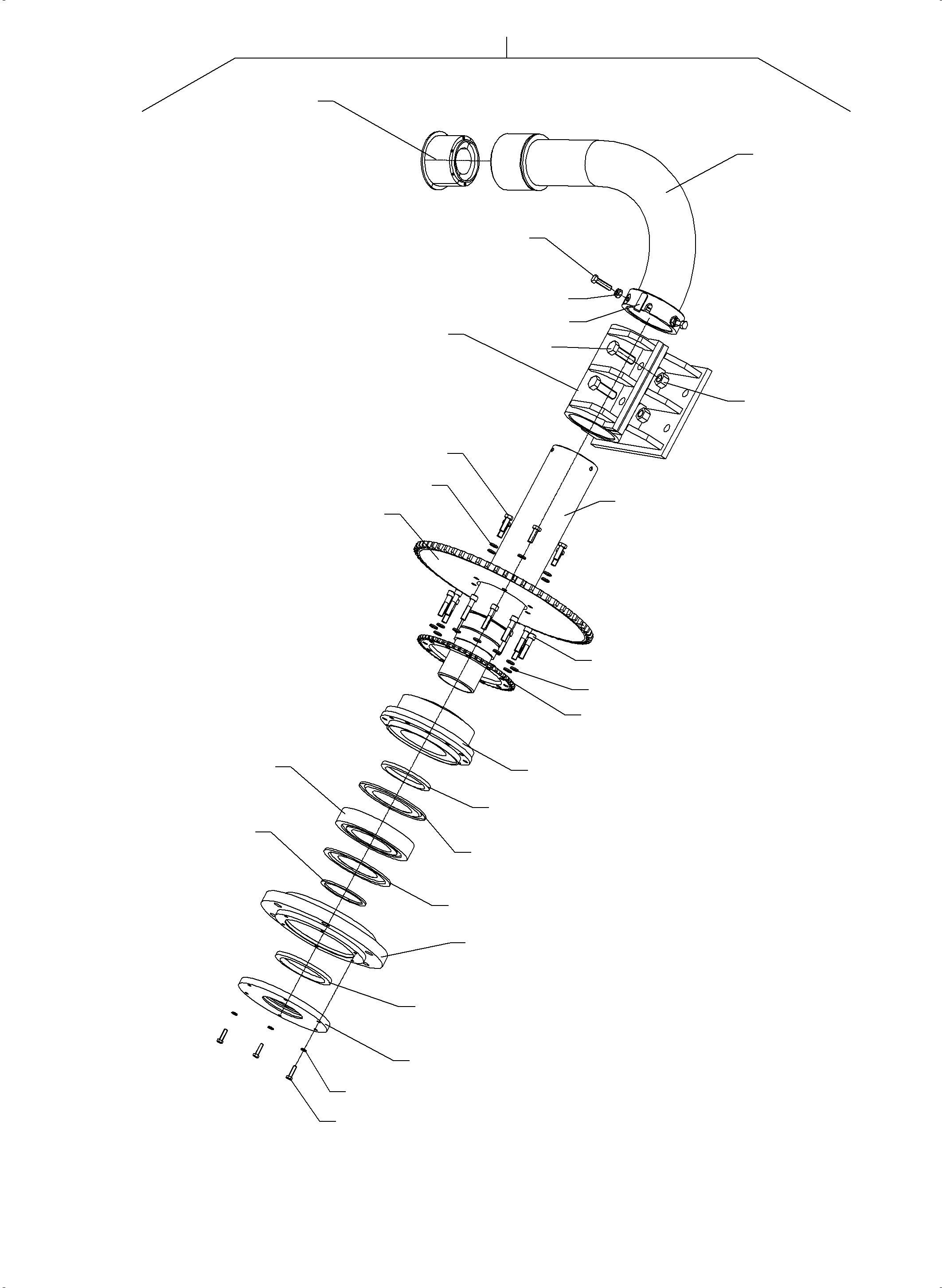 Komatsu parts book diagram for PC5500-6E S/N 15060: DRUM BEARING - PINIONEND