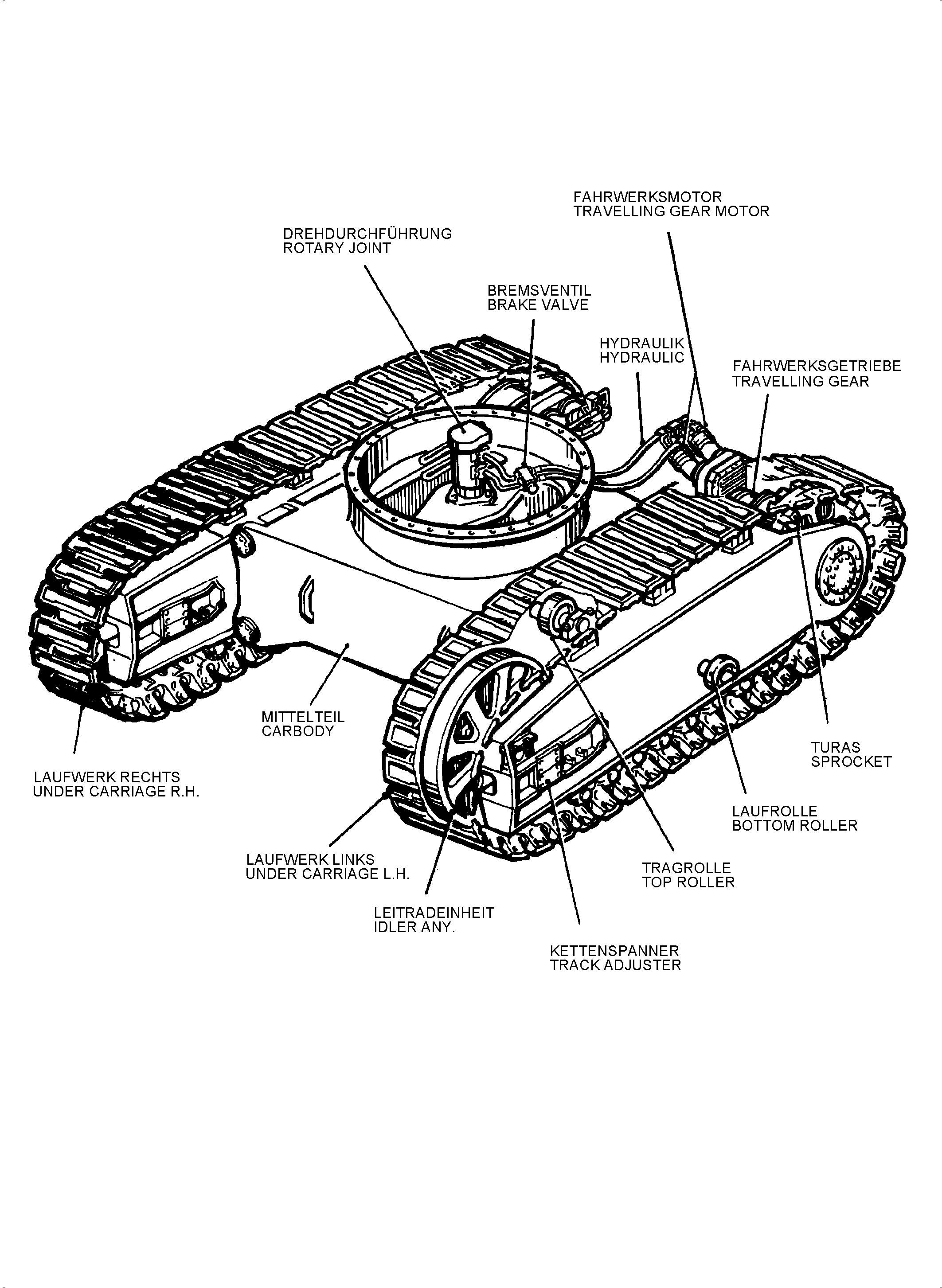 Komatsu parts book diagram for PC5500-6E S/N 15124: 