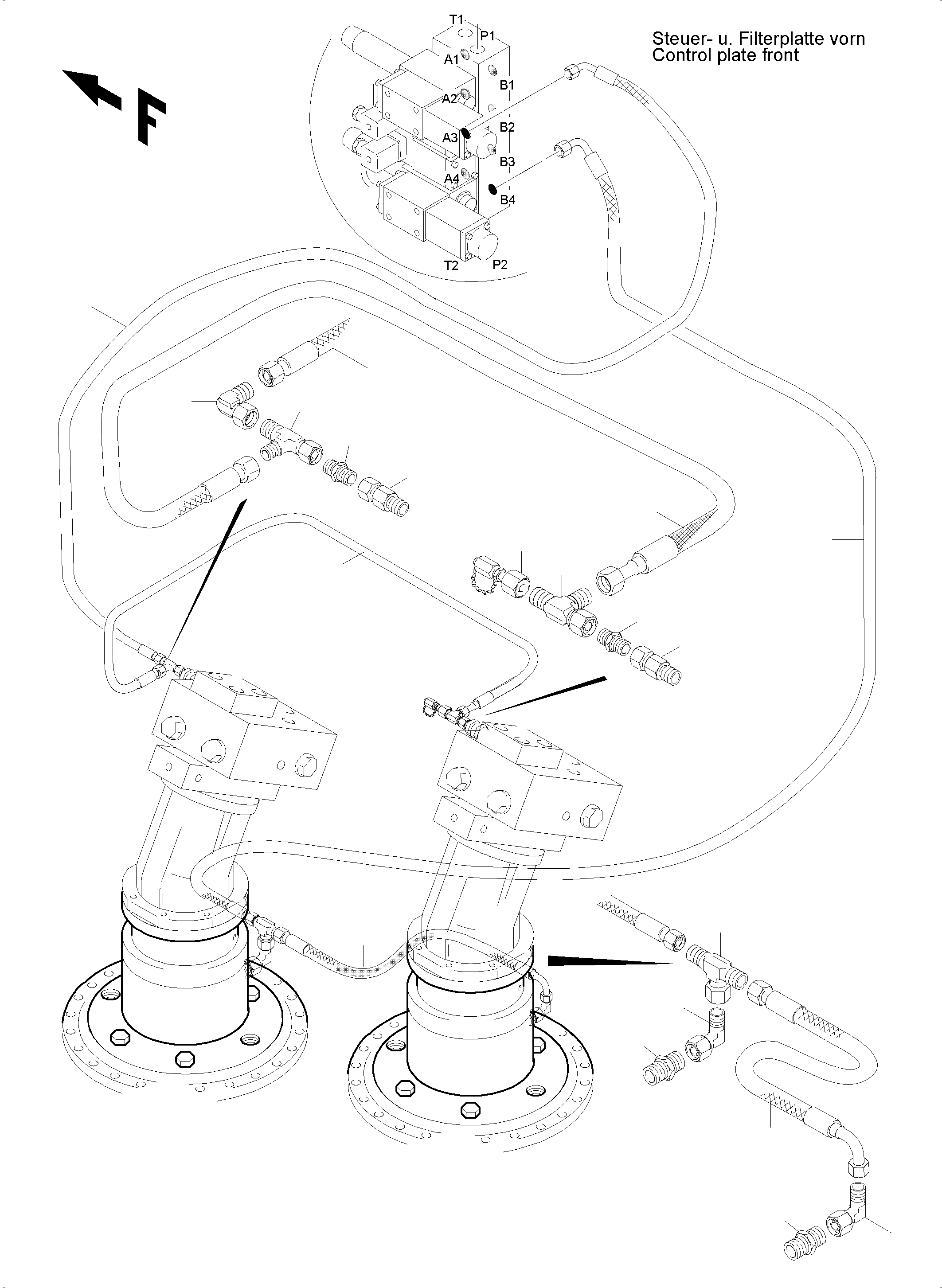 Komatsu parts book diagram for PC5500-6E S/N 15124: CONTROL - SLEW GEAR