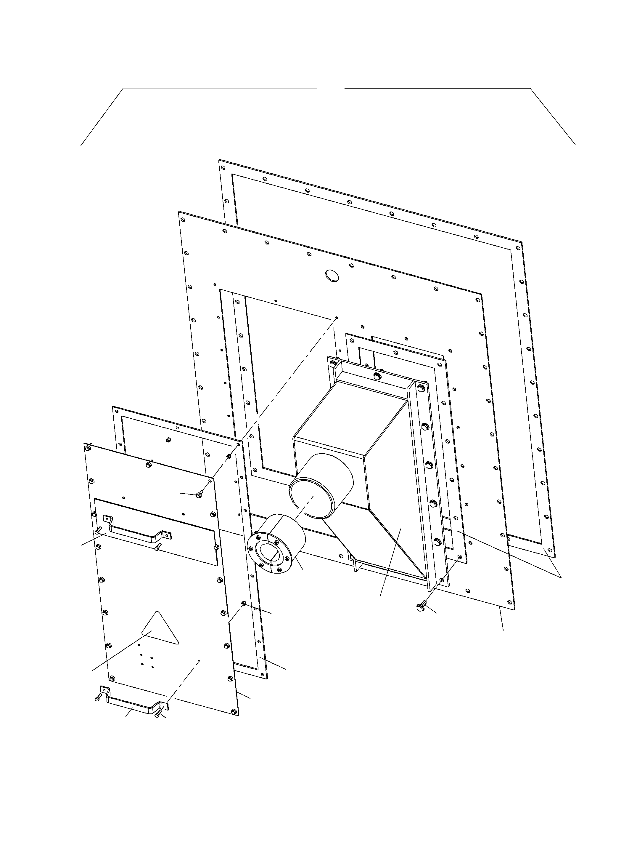Komatsu parts book diagram for PC5500-6E S/N 15124: HOOD ASSY.