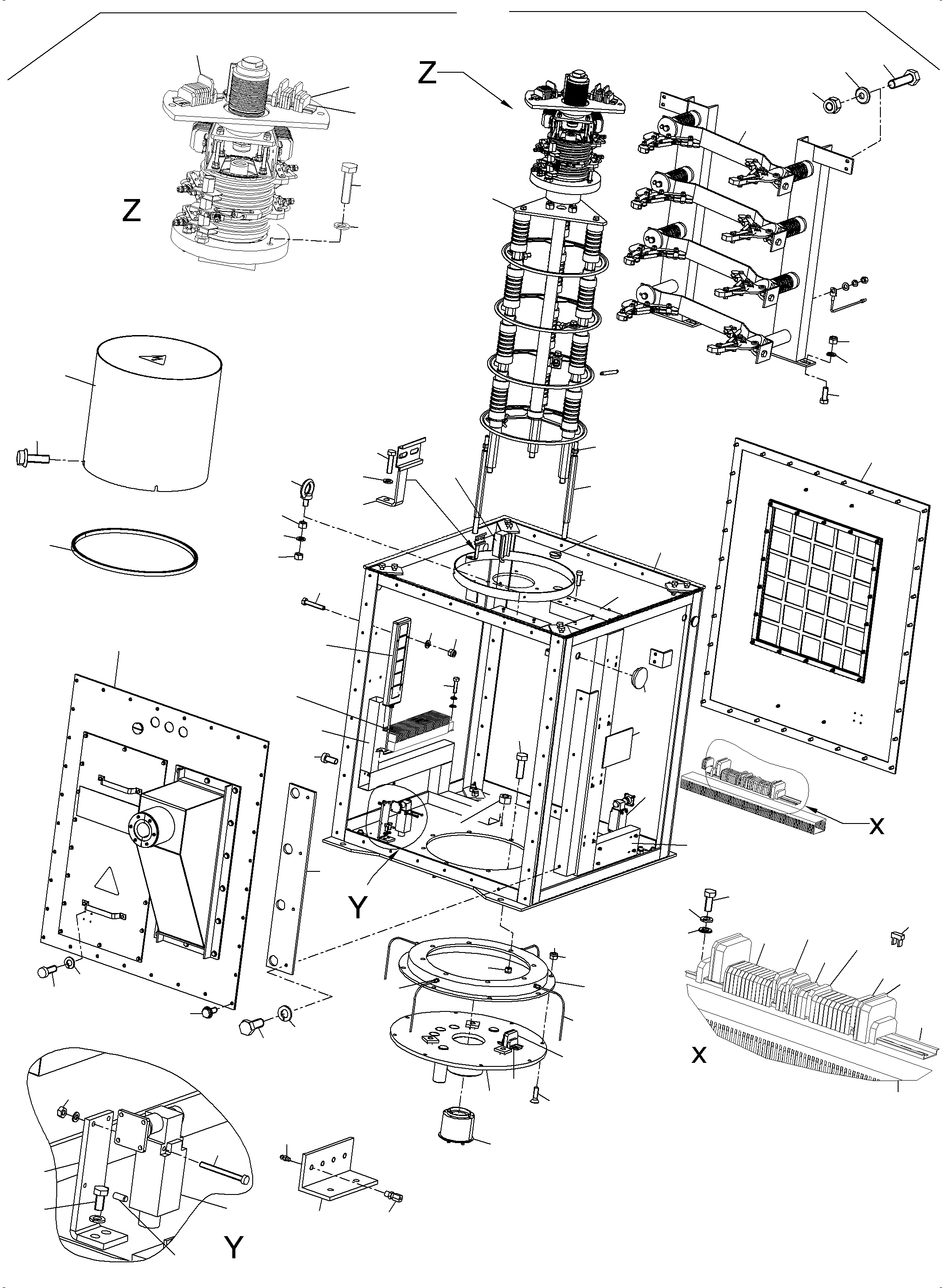 Komatsu parts book diagram for PC5500-6E S/N 15124: SLIP RING