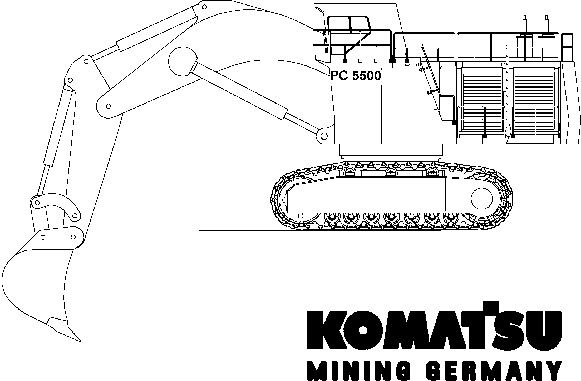Excavators Mining Komatsu / PC5500-6 S/N 15129(g15129)