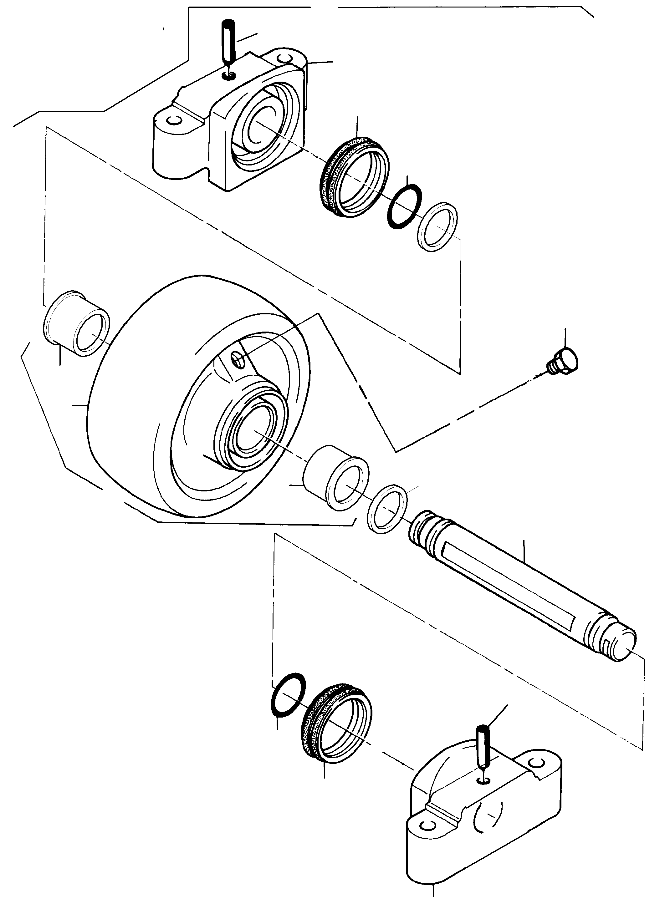 Excavators Mining Komatsu / PC5500-6 S/N 15129(g15129) / Top Roller(515-3140d : 515-3140d)