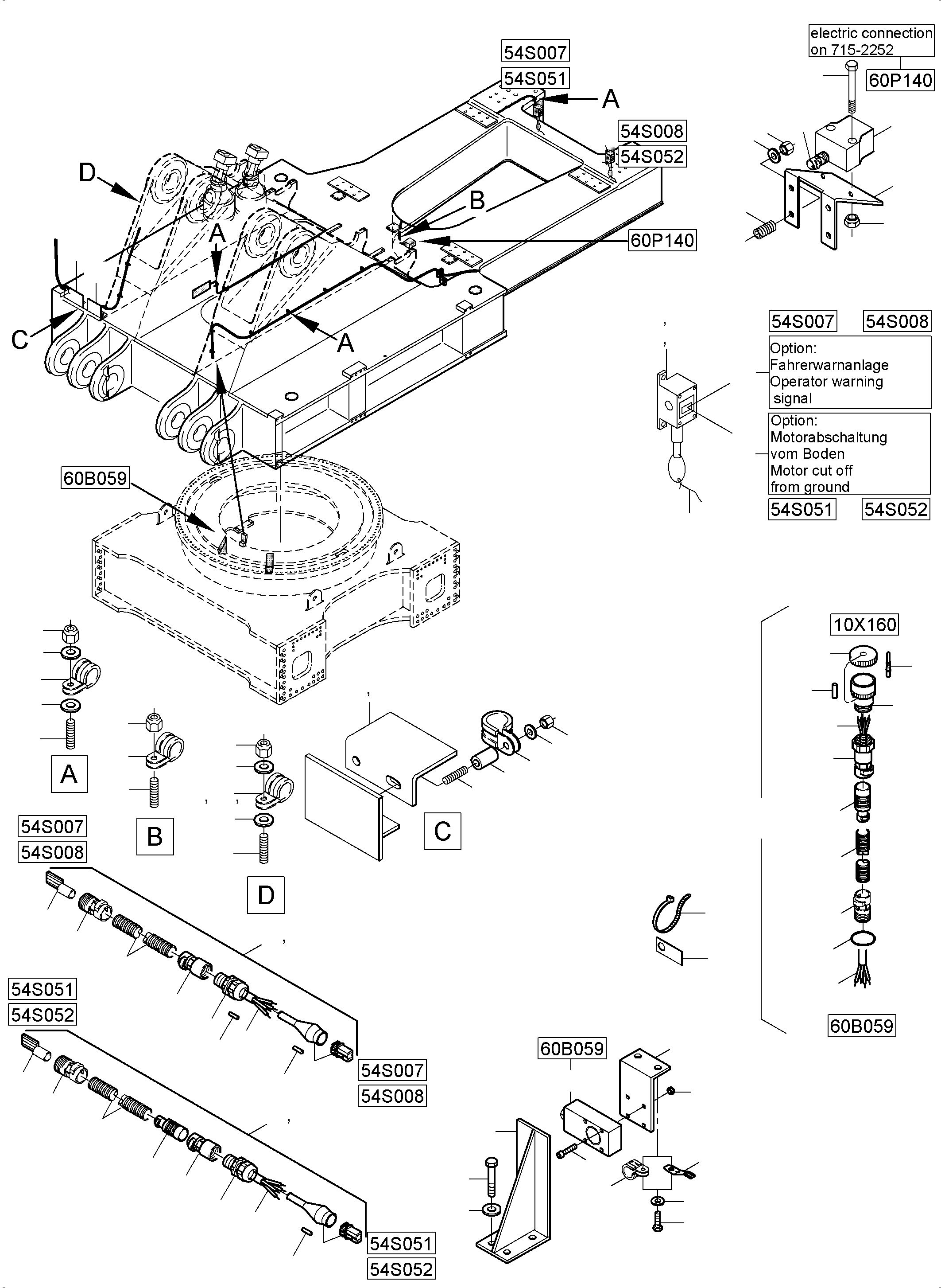 Excavators Mining Komatsu / PC5500-6E S/N 15130(g15130) / Elect. Parts - superstructure-platform(715-2264a : 715-2264a)
