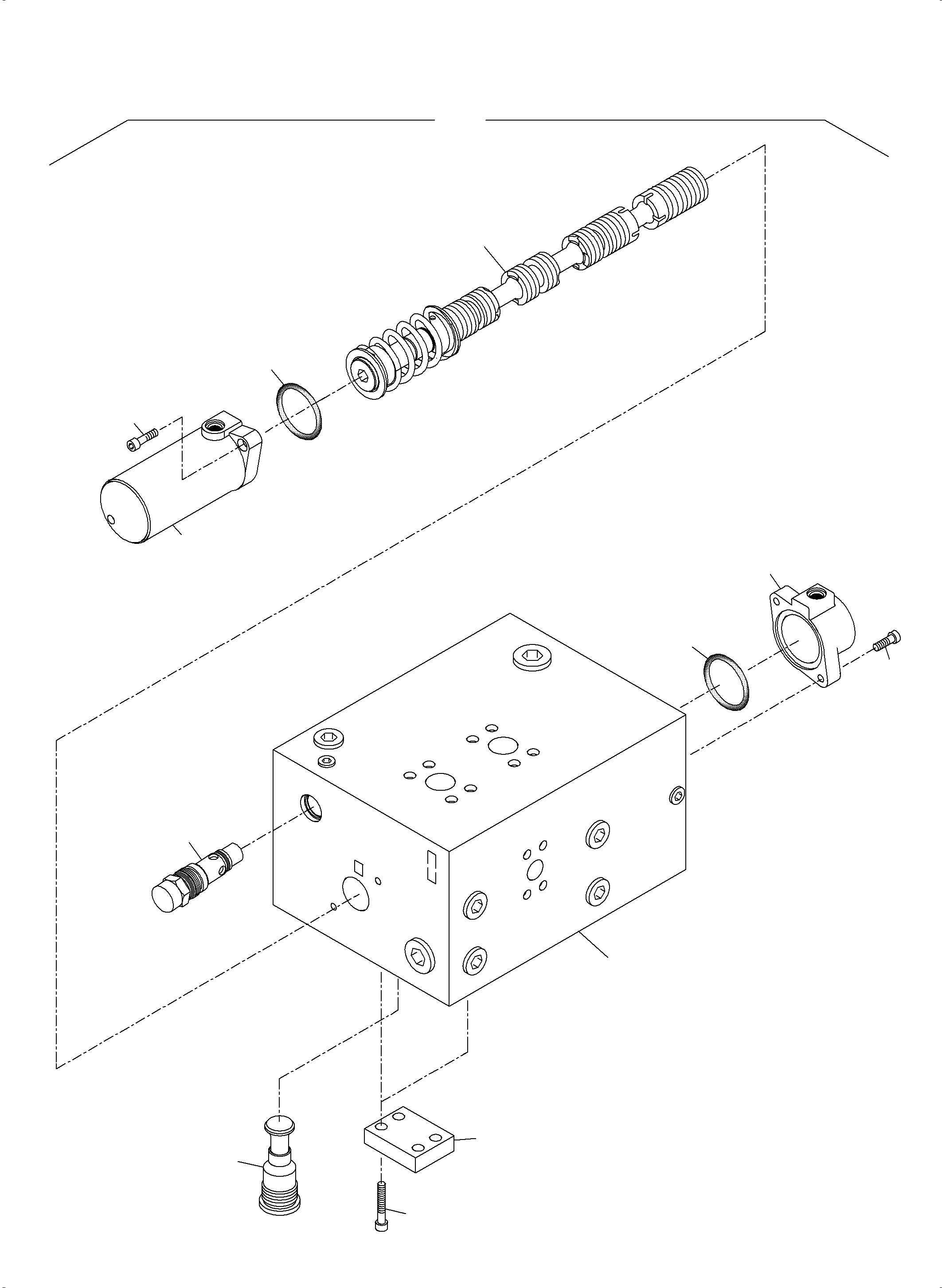 Komatsu parts book diagram for PC5500-6 S/N 15182: CONTROL BLOCK