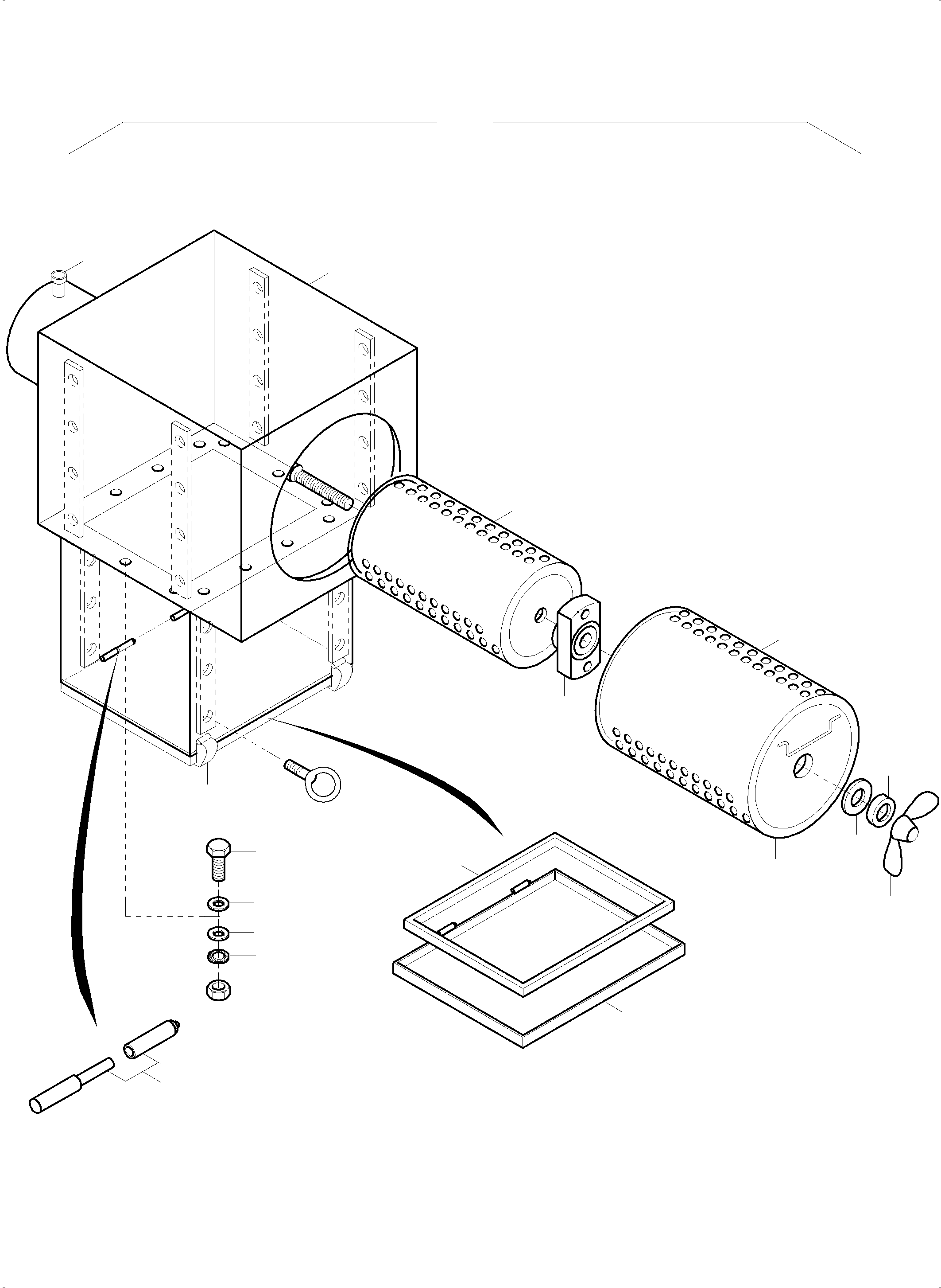 Komatsu parts book diagram for PC5500-6 S/N 15182: AIR CLEANER