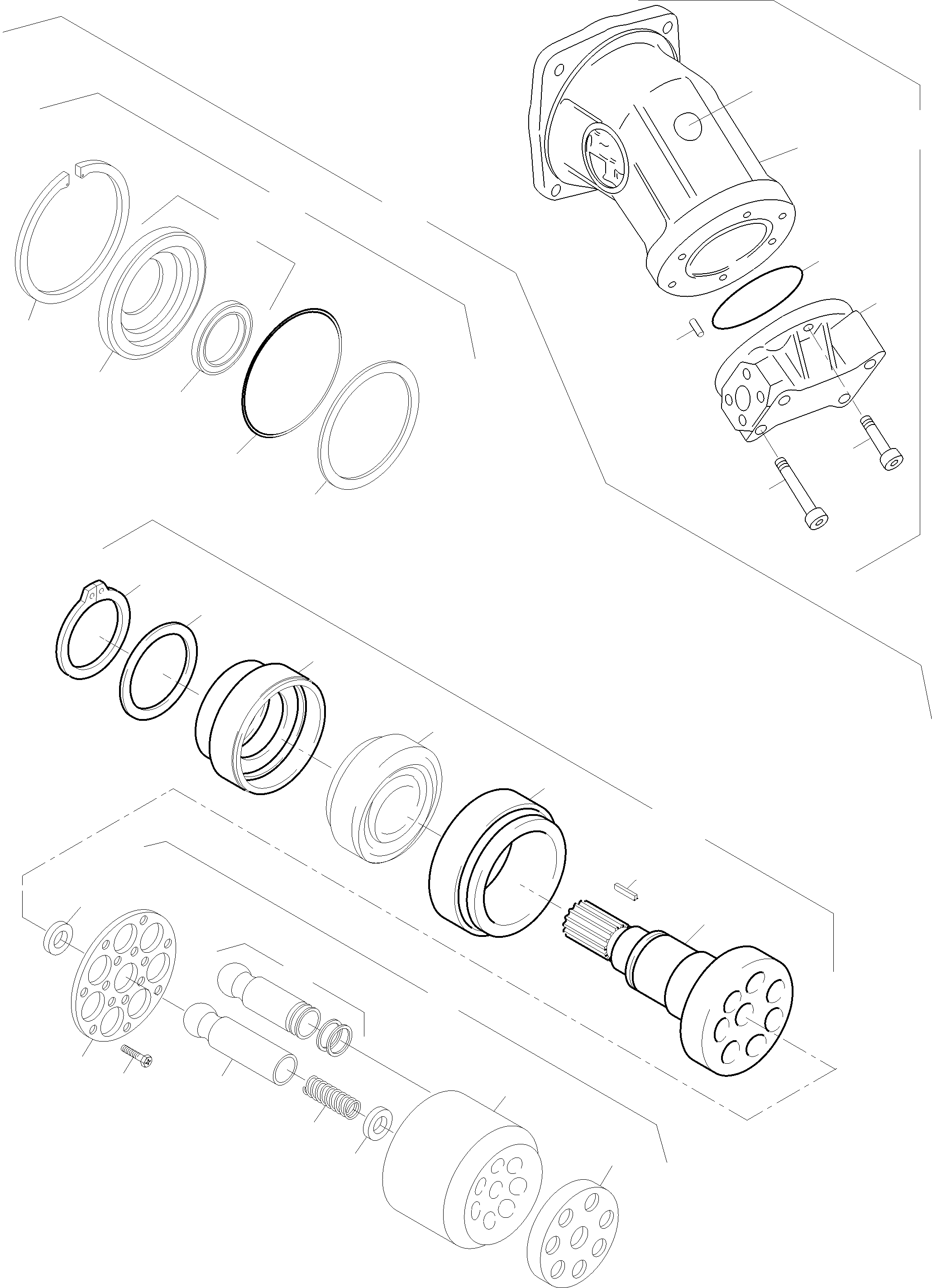 Komatsu parts book diagram for PC5500-6 S/N 15182: HYDRAULIC MOTOR