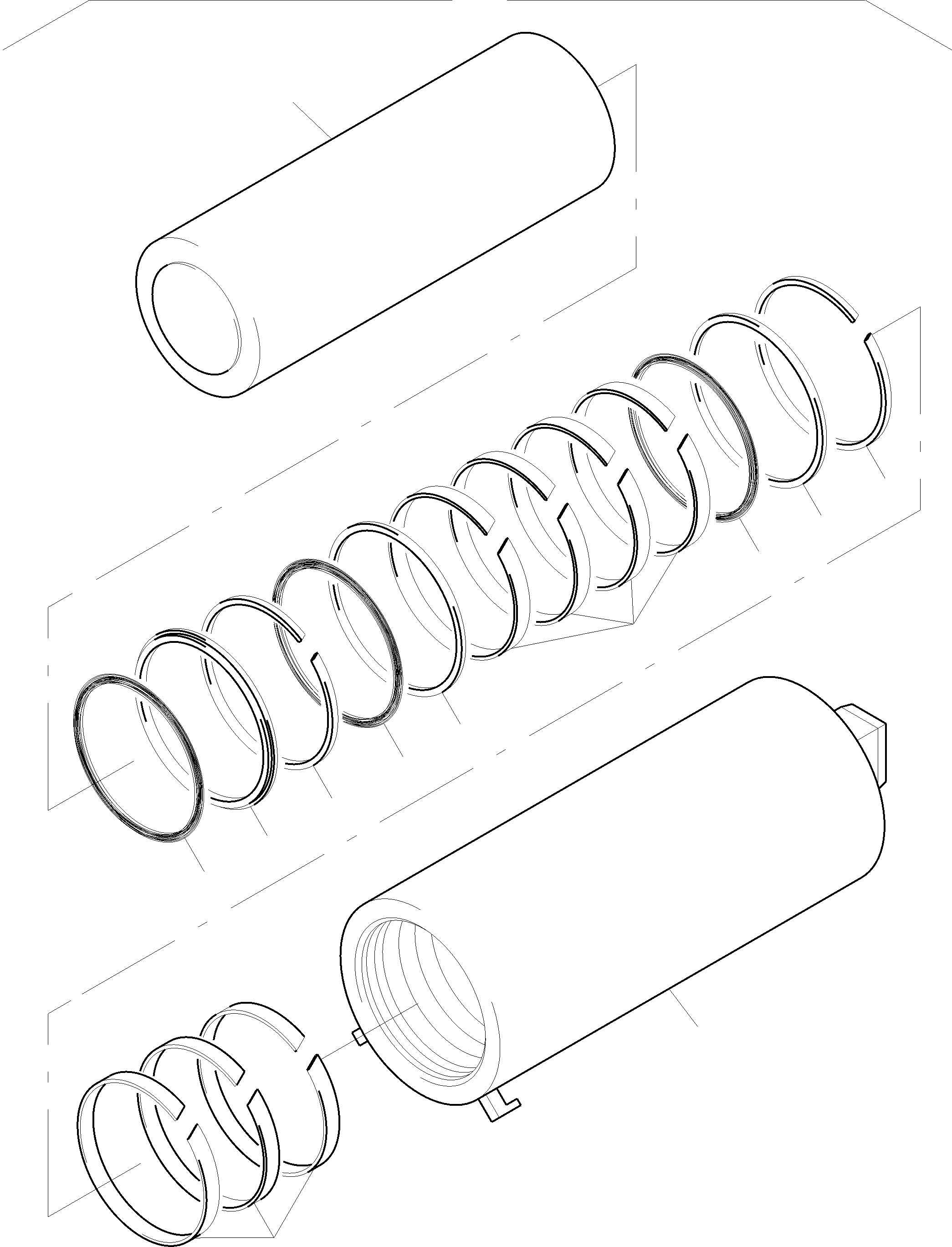 Komatsu parts book diagram for PC5500-6 S/N 15182: HYDR. TENSIONER