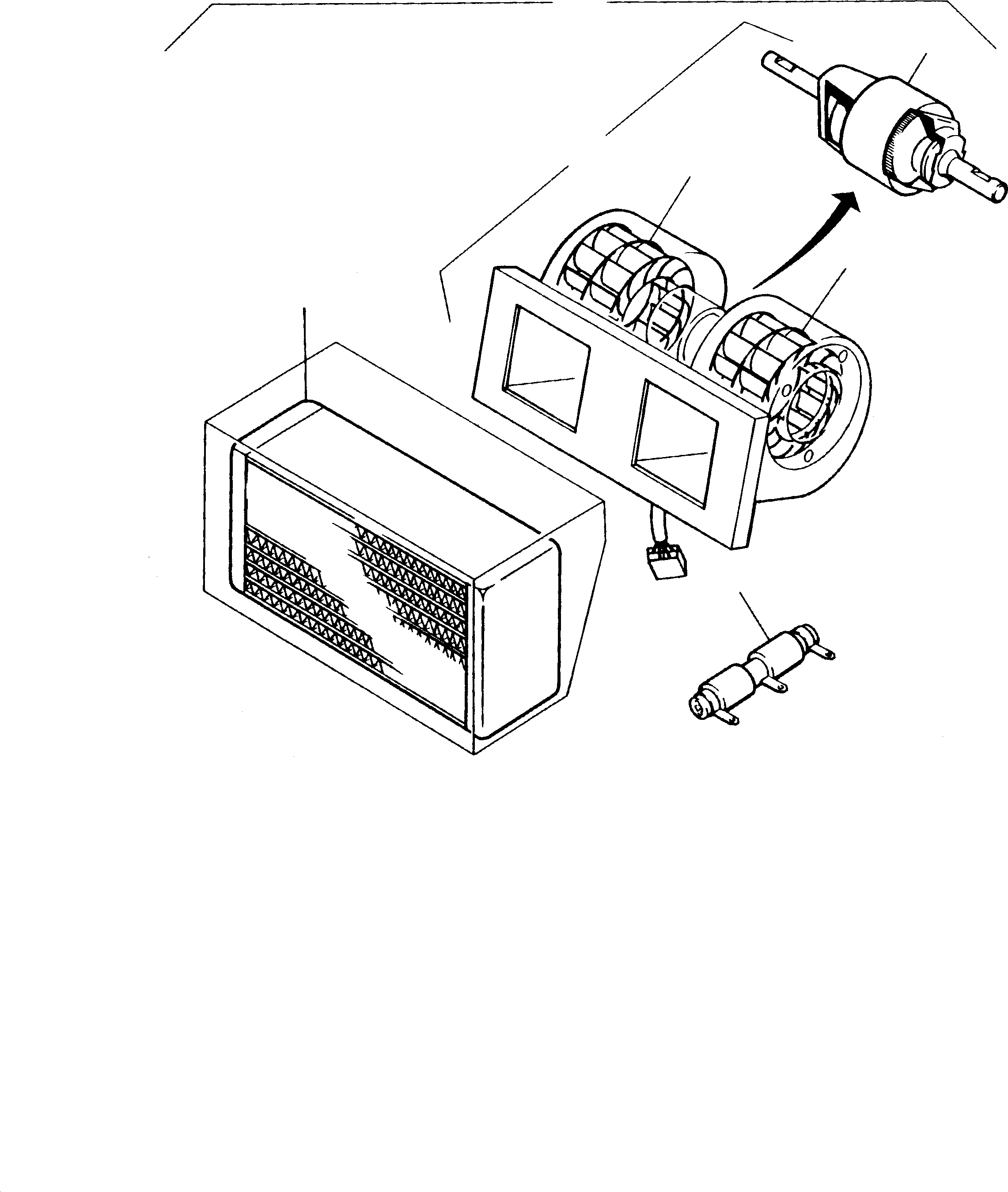 Komatsu parts book diagram for H65 26051: WATER HEATER