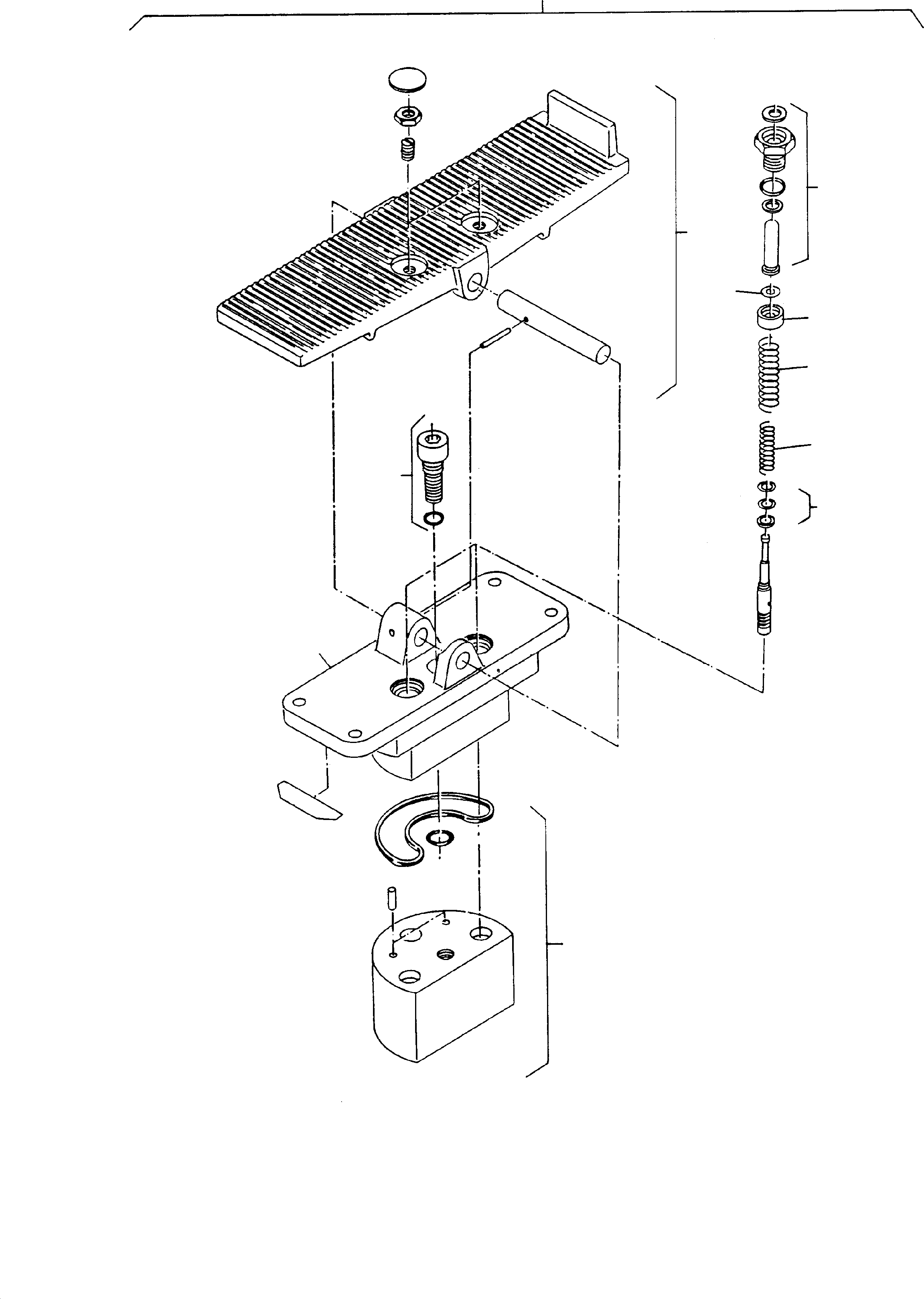 Komatsu parts book diagram for H65 26051: PILOT OIL UNIT