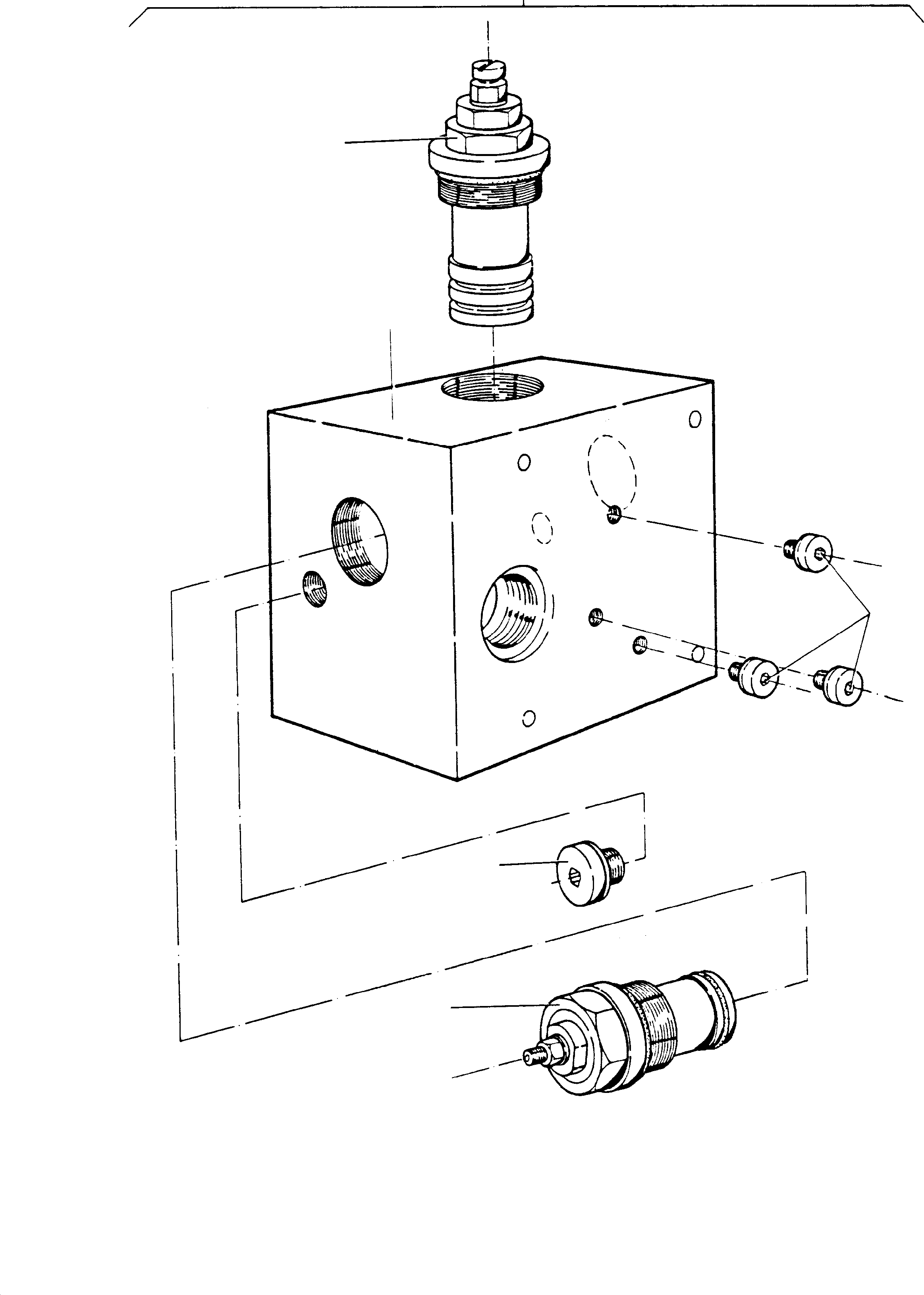 Komatsu parts book diagram for H65 26051: LOAD LIMITATION VALVE ARRANGEMENT