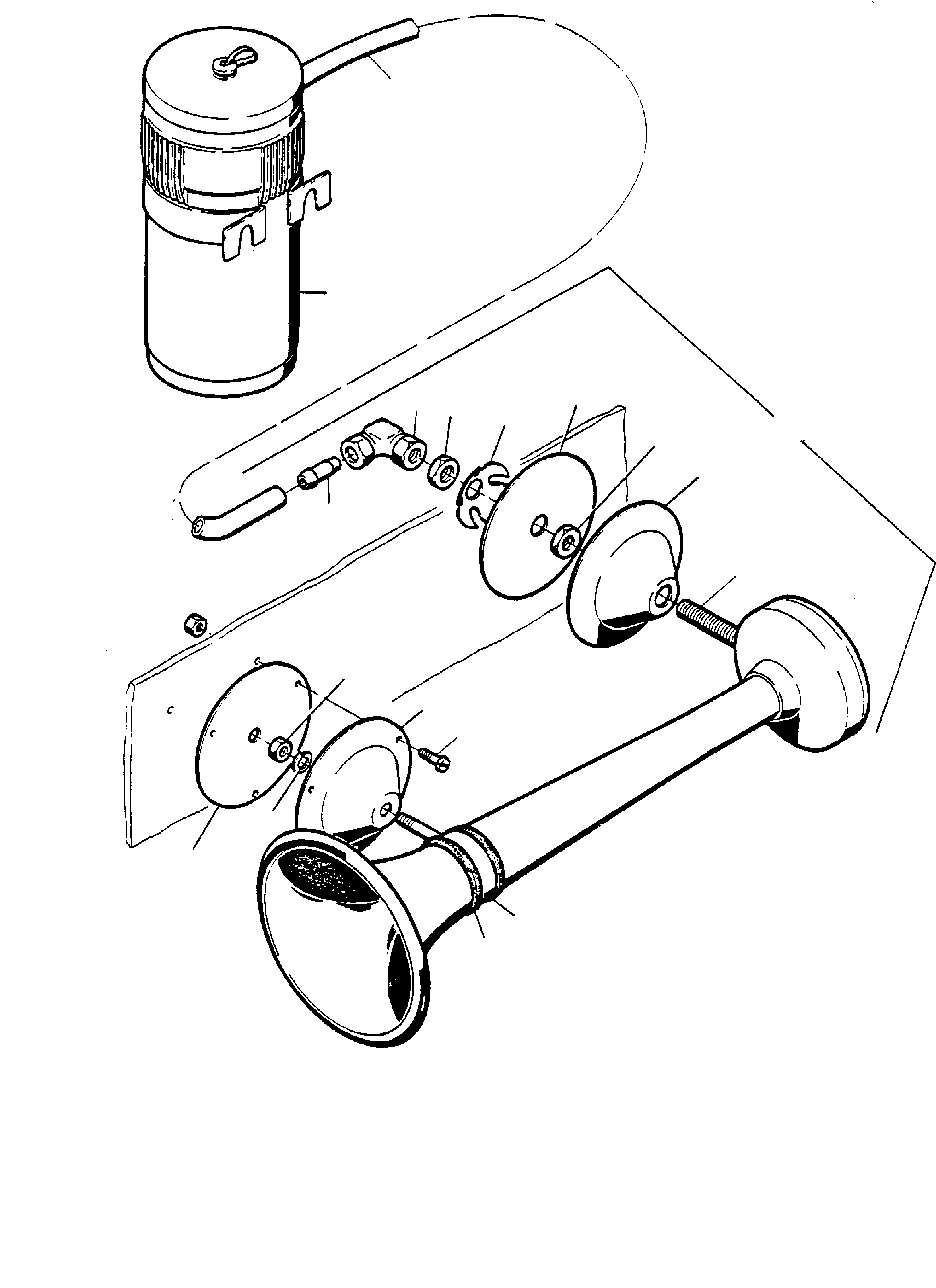 Komatsu parts book diagram for H65 26051: WARNING SYSTEM