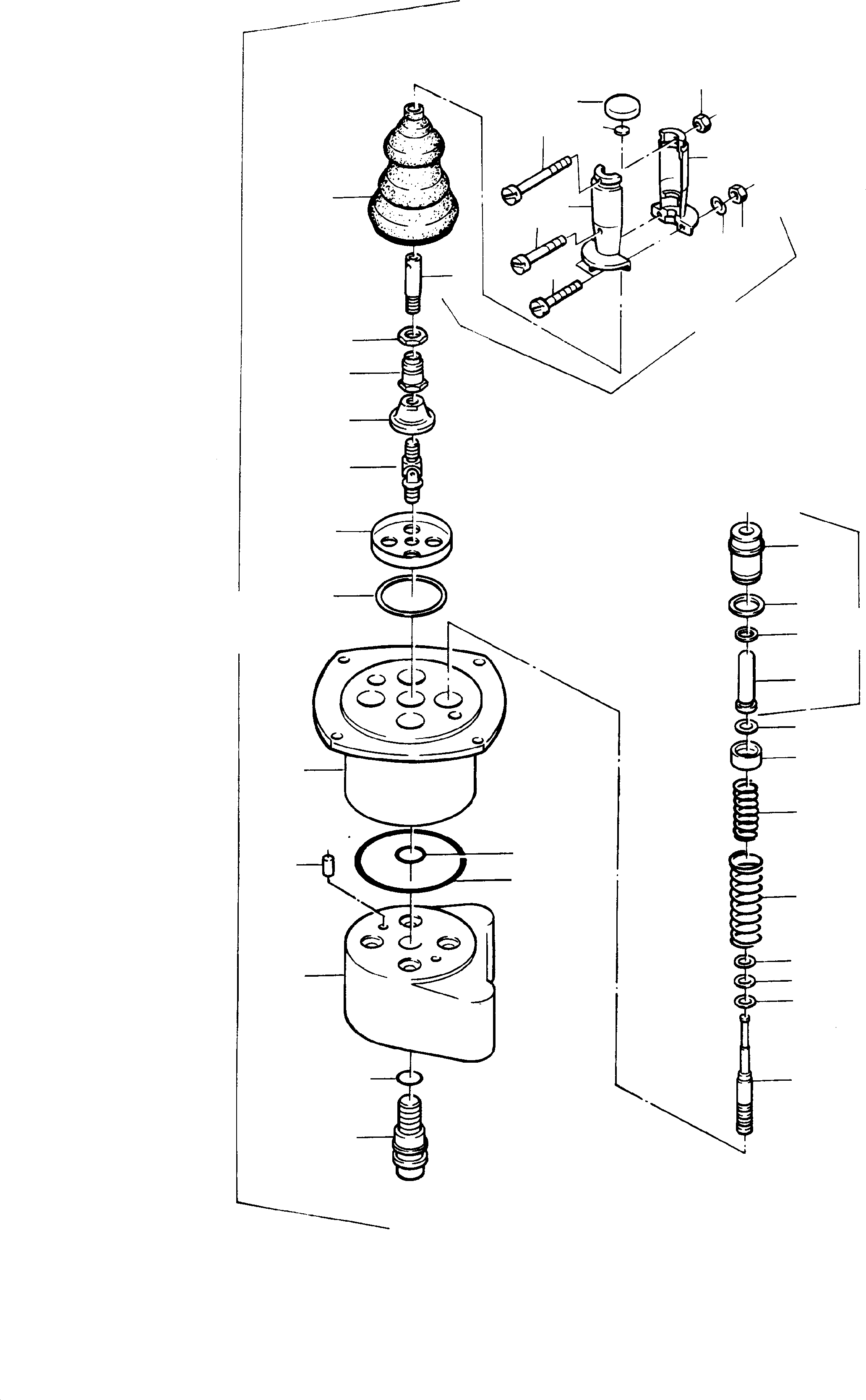 Komatsu parts book diagram for H65 26051: PILOT OIL UNIT