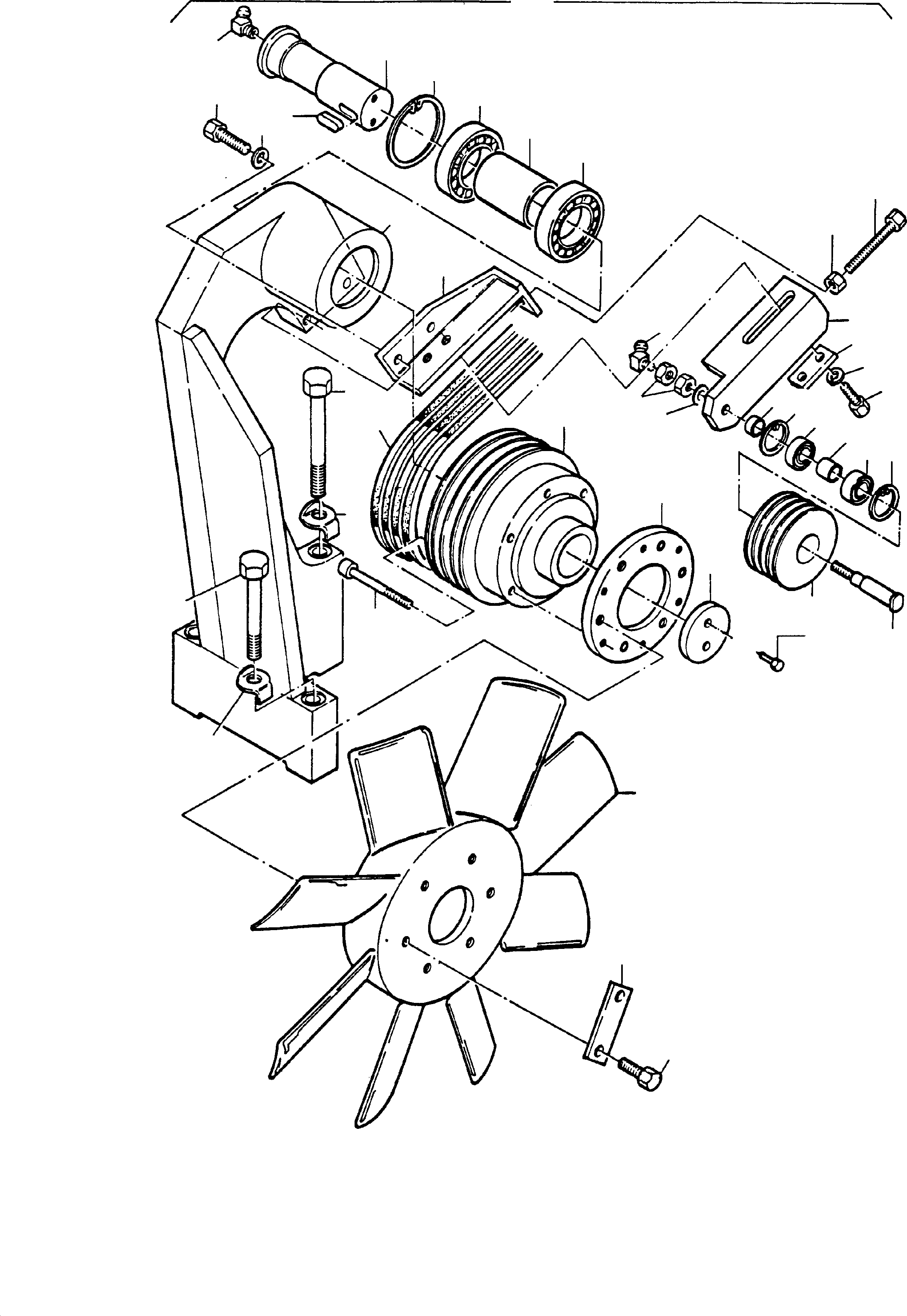 Excavators Mining Komatsu / H65 26051(g26051) / Fan Supporting(065-1225b : 065-1225b)