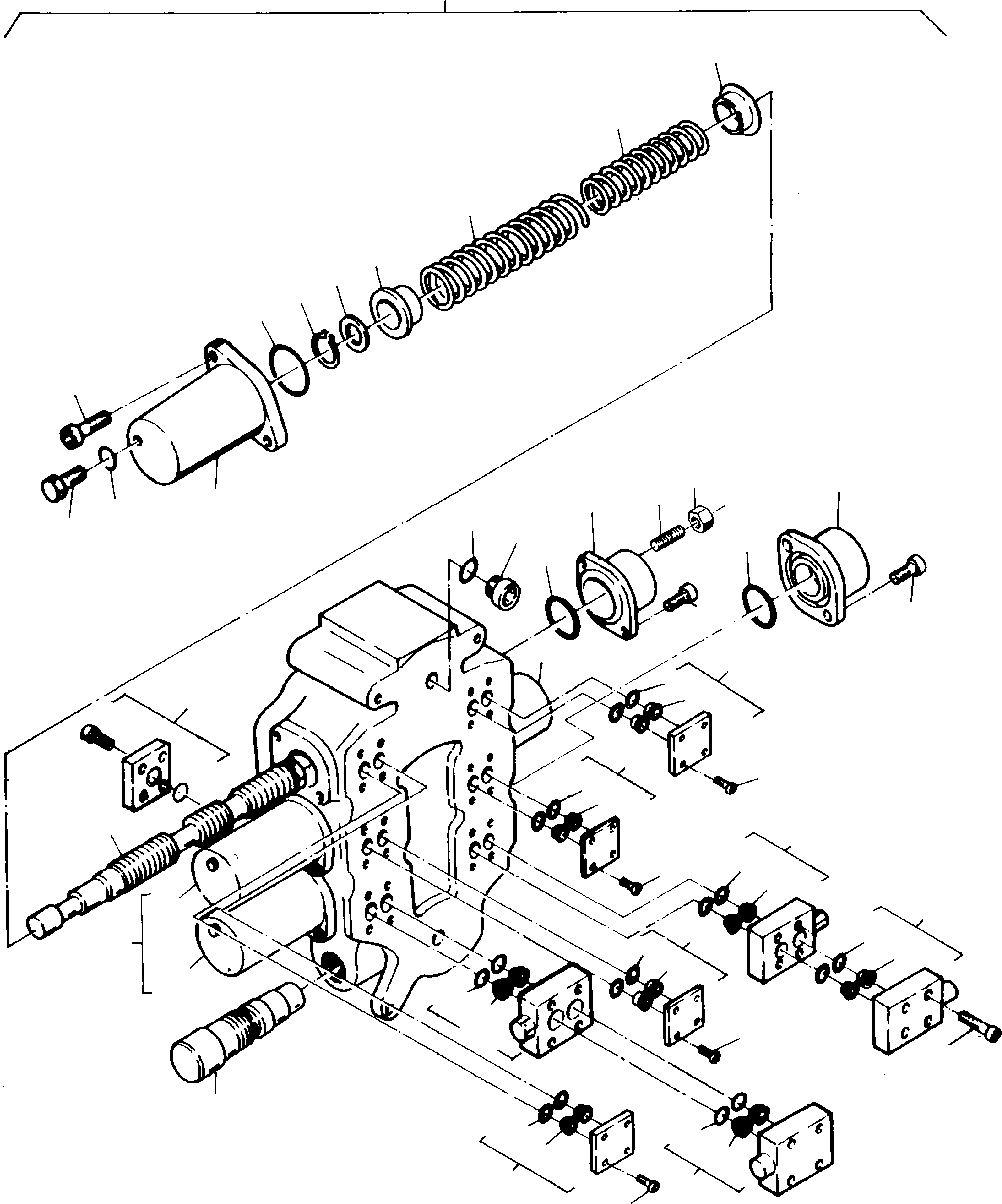 Komatsu parts book diagram for H65 26051: CONTROL BLOCK