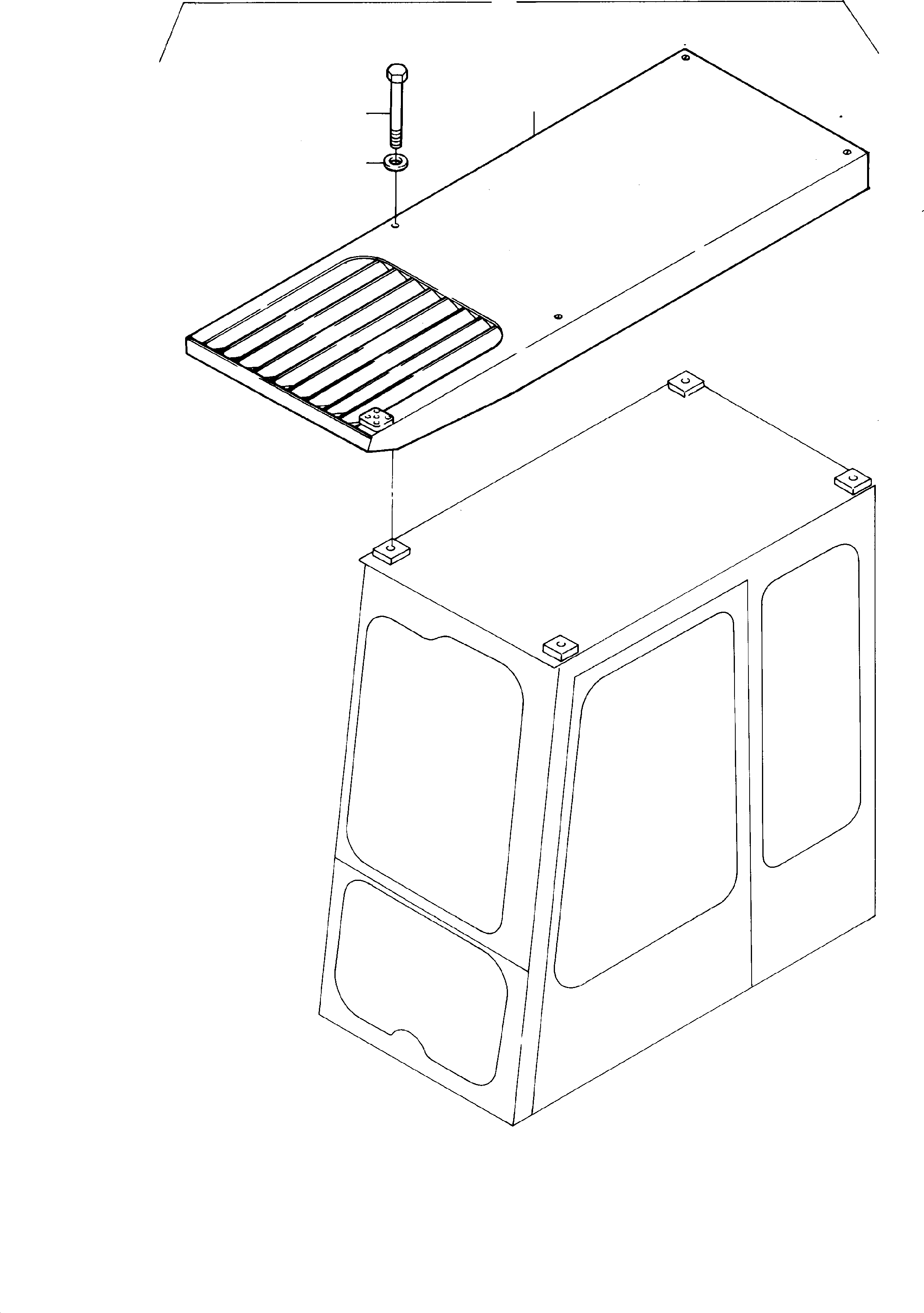 Komatsu parts book diagram for H65 26051: PROTECTION ROOF