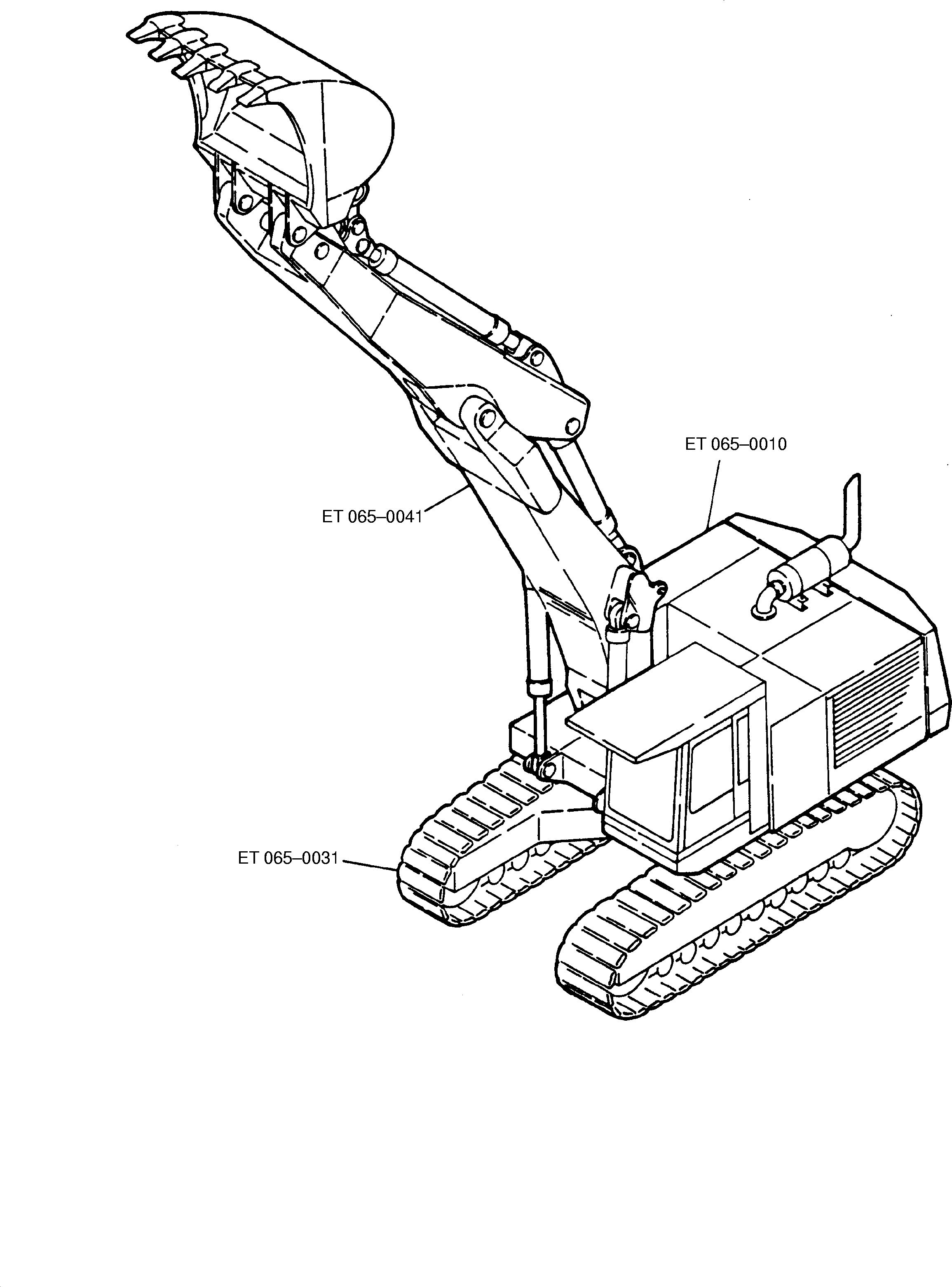Komatsu parts book diagram for H65 26051: 