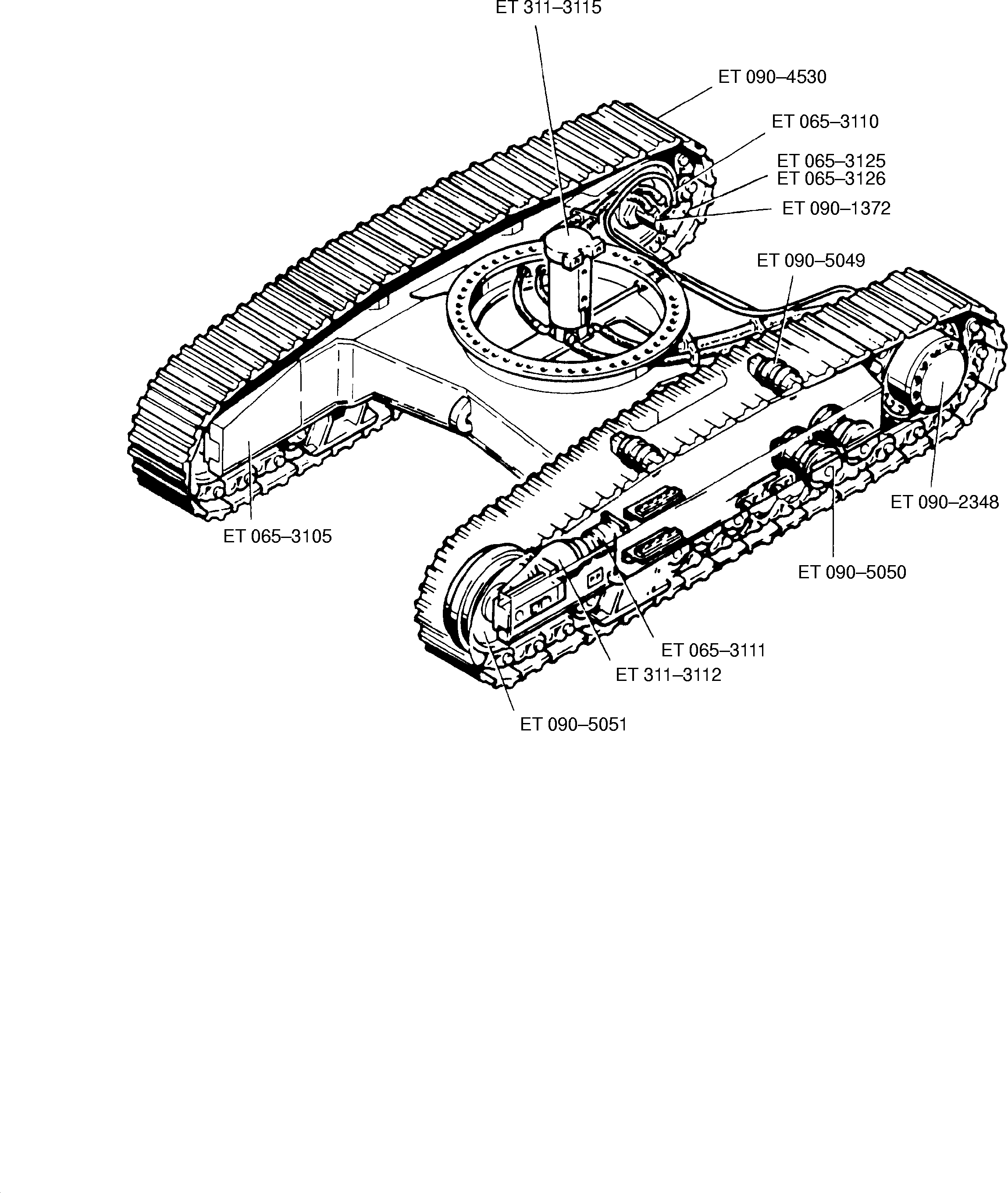 Komatsu parts book diagram for H65 26051: 