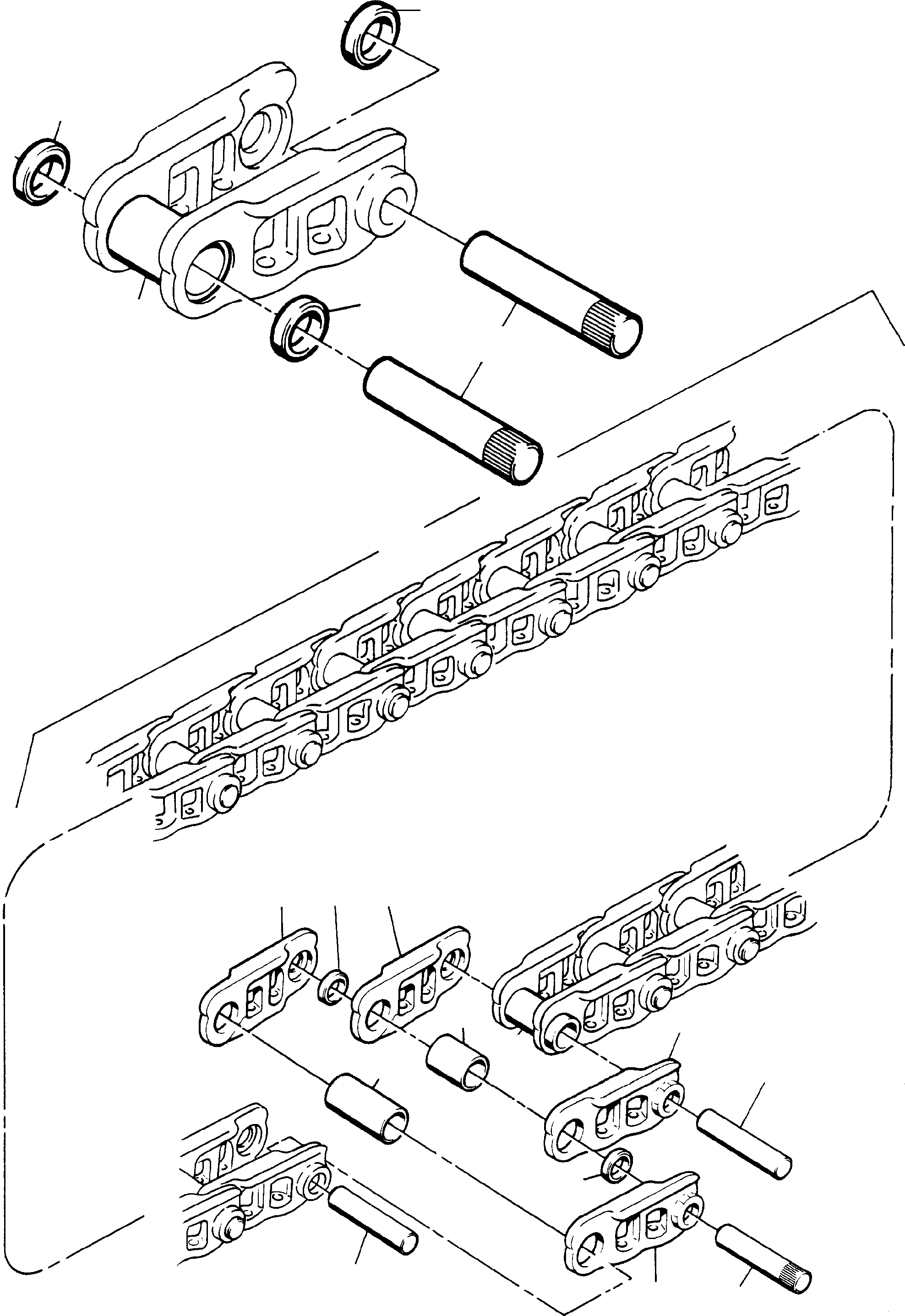 Komatsu parts book diagram for H65 26051: CRAWLER