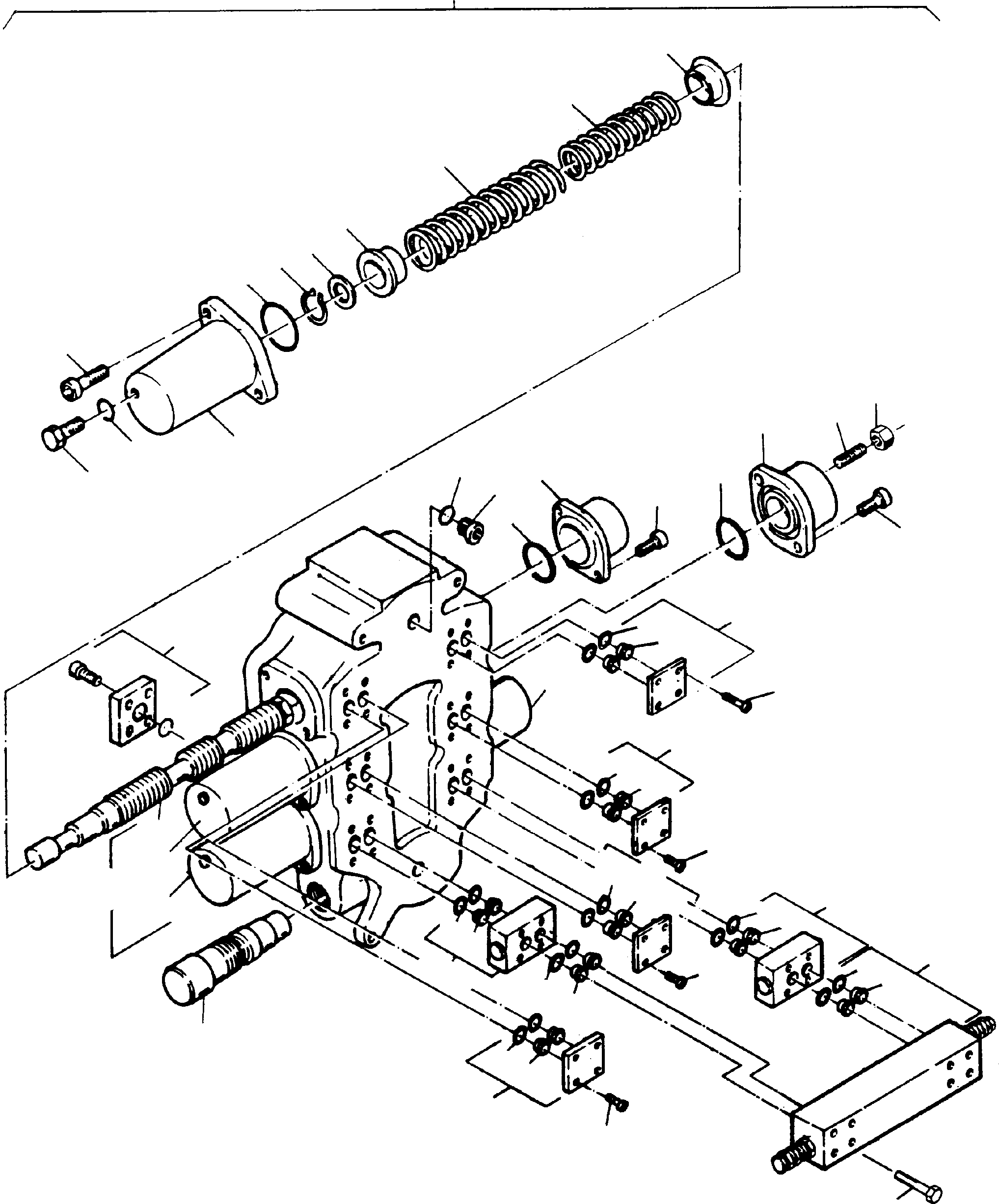 Komatsu parts book diagram for H65 26051: CONTROL BLOCK
