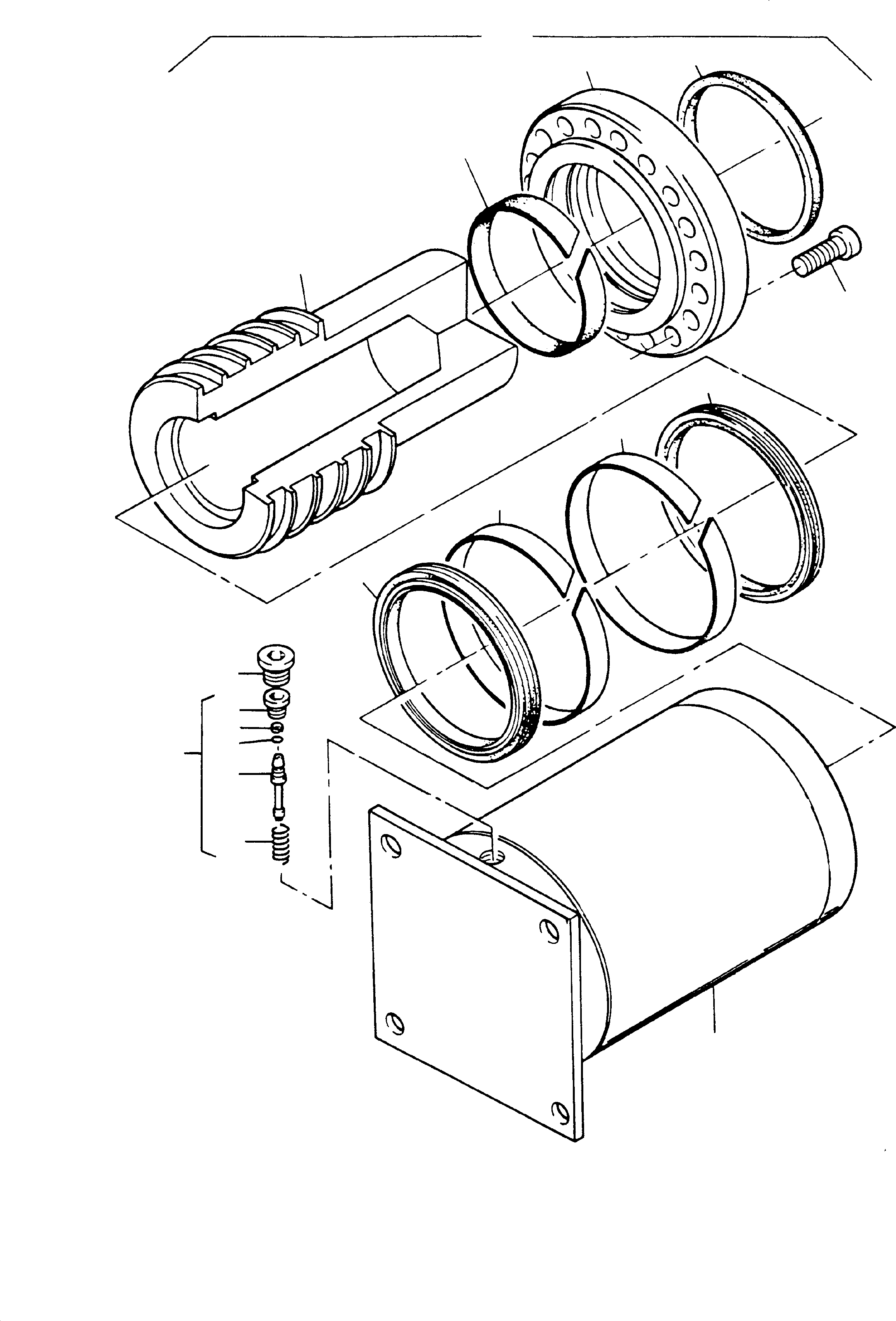 Excavators Mining Komatsu / H65 26051(g26051) / Track Adjuster (Nitrogen)(065-3111 : 065-3111)